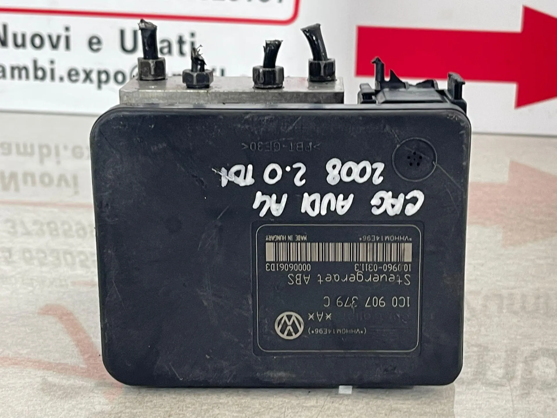 ABS con codice 1C0907379C da 8E0614517BG AUDI A4 Berlina con codice motore CAG Diesel 2000