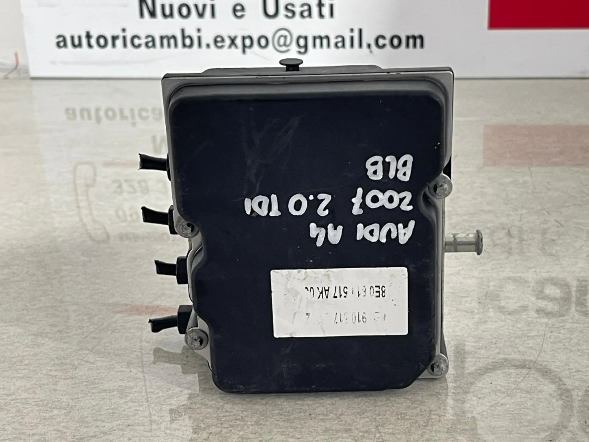 ABS con codice 68127P0027 da 8E0614517BG AUDI A4 Berlina con codice motore BLB Diesel 2000