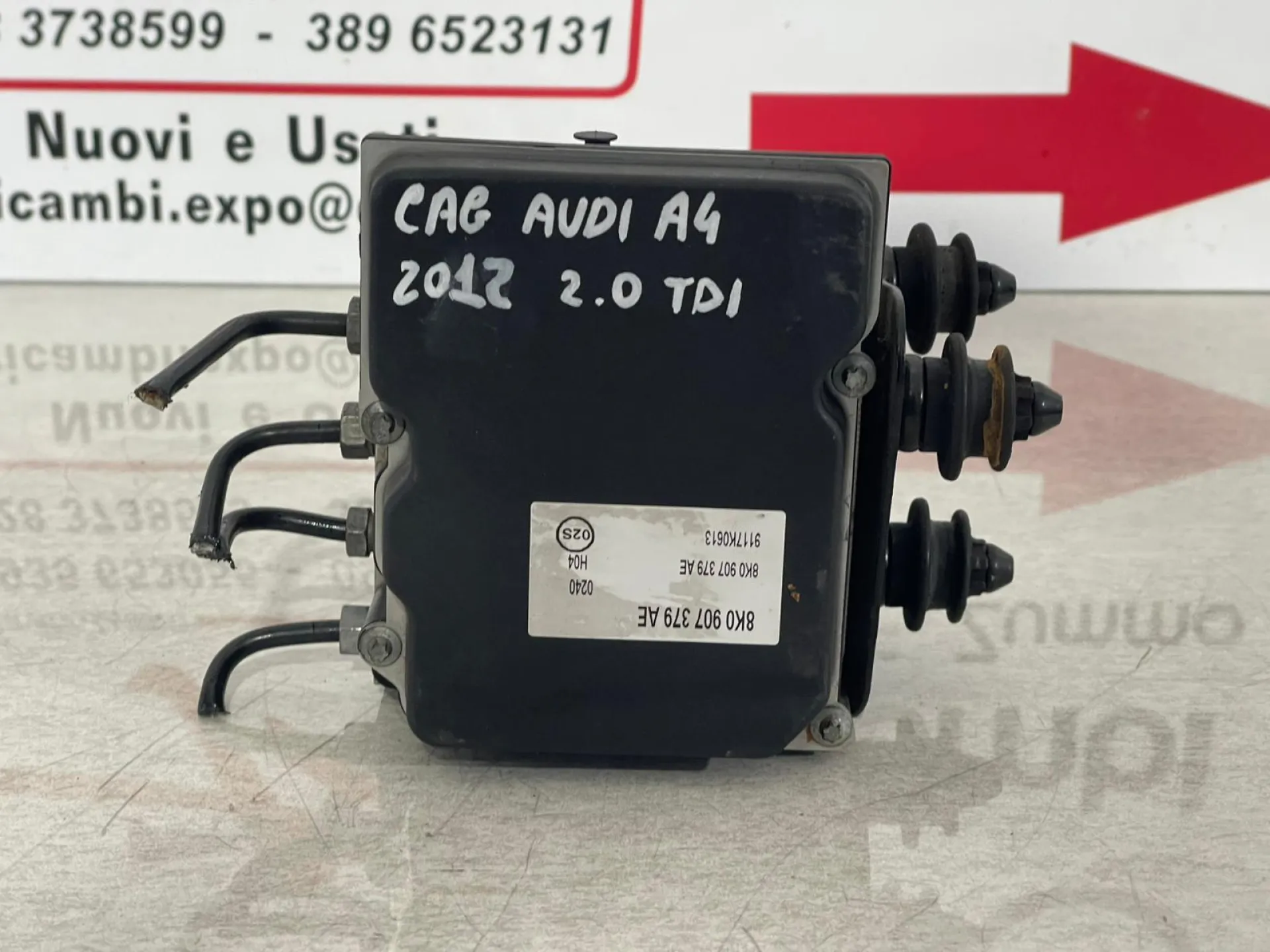 ABS con codice 8K0907379AE da AUDI A4 Berlina con codice motore CAG Diesel 2000 (11>14)