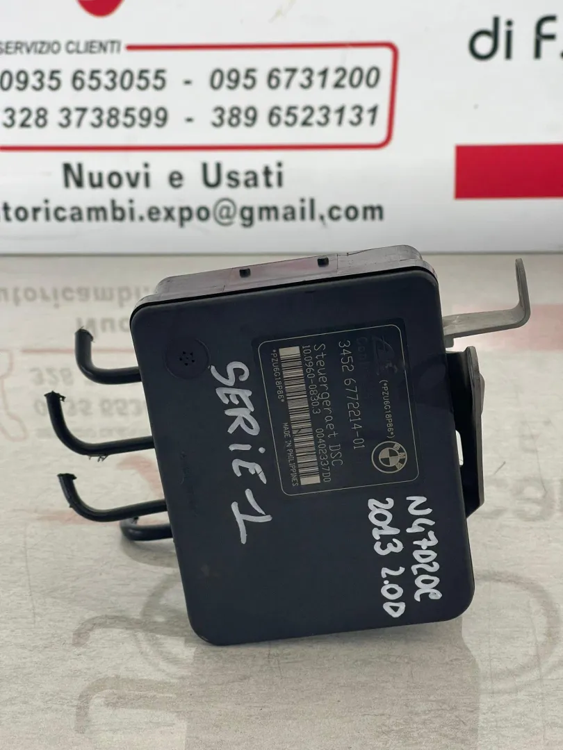 ABS con codice 3451-6772213-01 da 34516862250 BMW Serie 1 F20 con codice motore N47D20C Diesel 2000