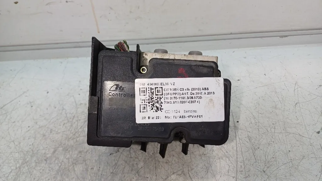 ABS CITROEN C3 2° Serie 10.0970-1169.3/28.5700-7540.3/10.0207-0207.4 TU1AE5-HFV-HF01 benzina 1124 (05>10)