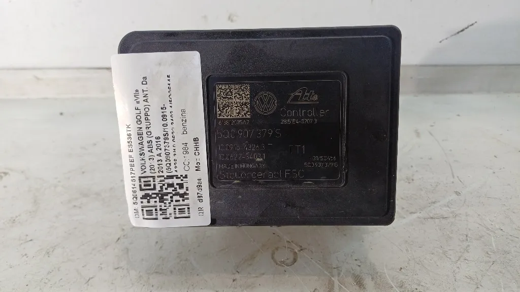 ABS VOLKSWAGEN Golf 7 Berlina 5Q0614517PBEF CHHB benzina 1984 (12>)