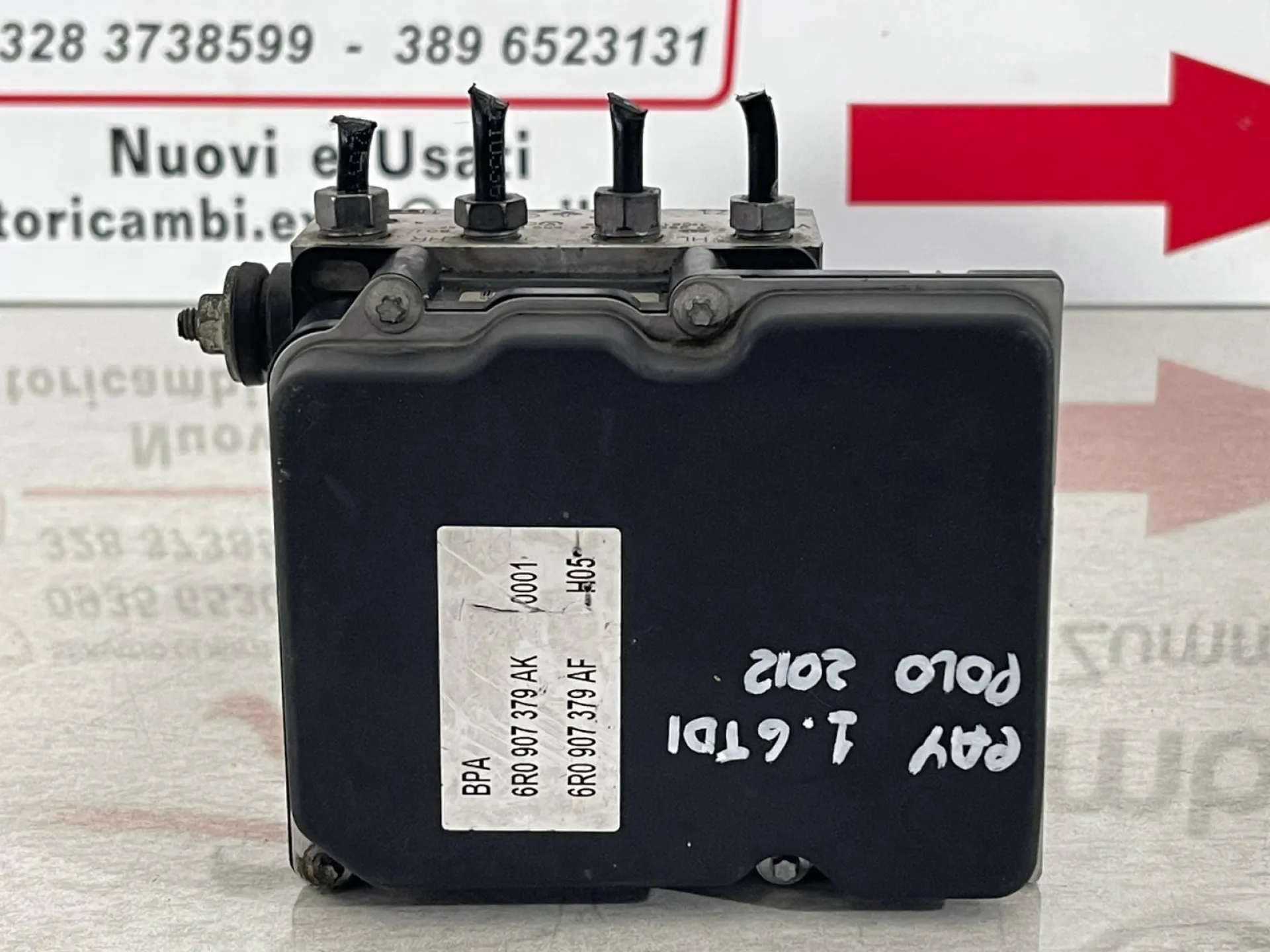 ABS con codice 6R0614517AF da 6R0614117TBEF VOLKSWAGEN Polo 5° Serie con codice motore CAY Diesel 1600
