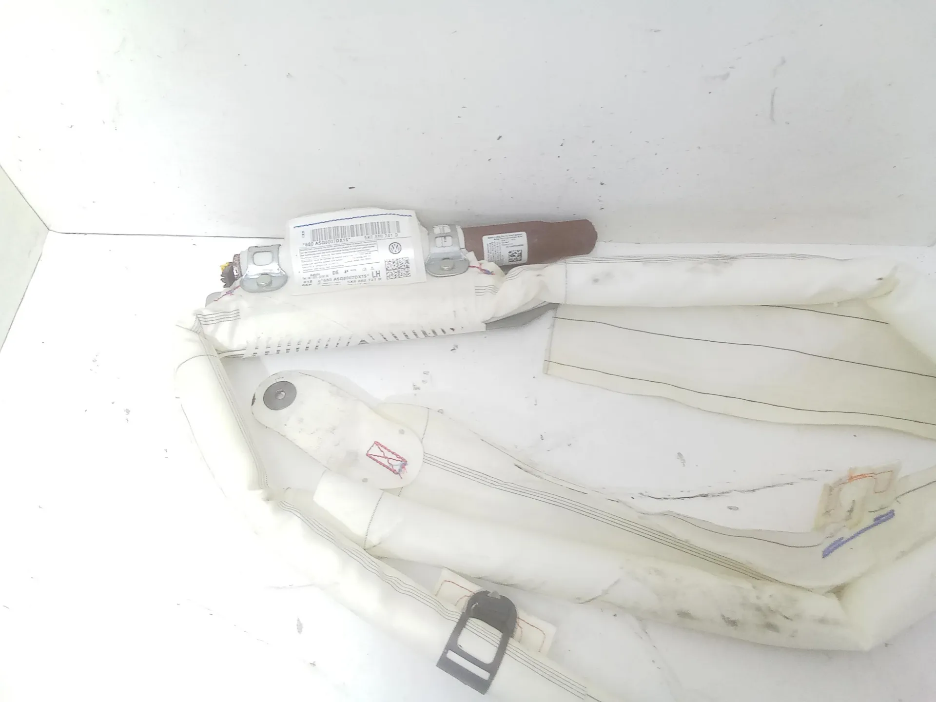 AIRBAG A TENDINA LATO SINISTRO con codice 5k6880741d da VOLKSWAGEN Golf 6 Berlina (08>12)