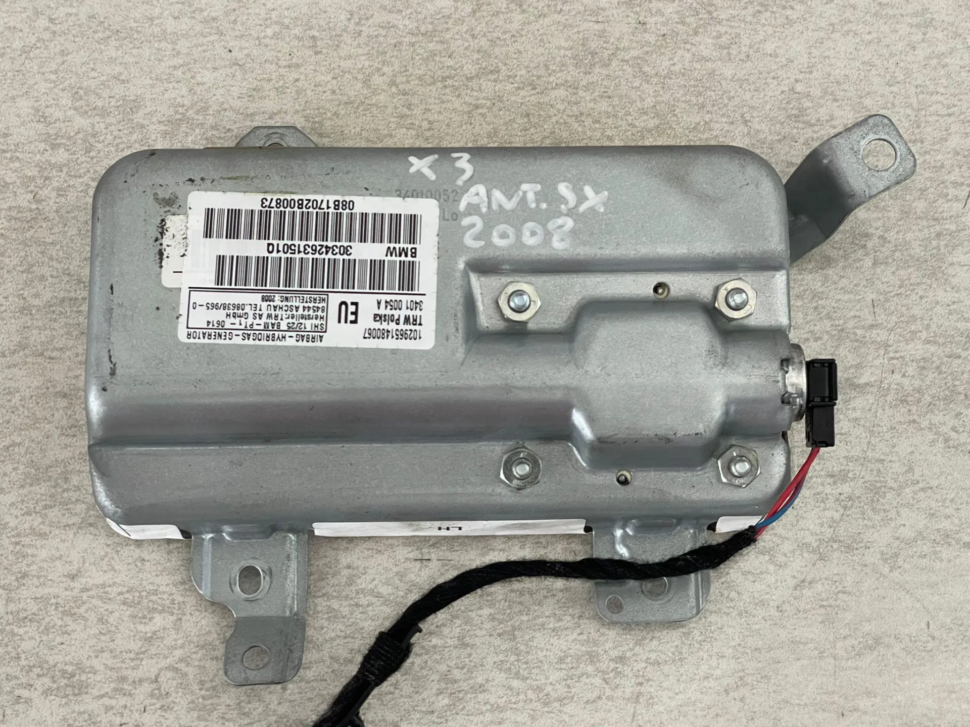 AIRBAG PORTA ANTERIORE SINISTRA con codice 34010054A da BMW X3 1° Serie (04>10)