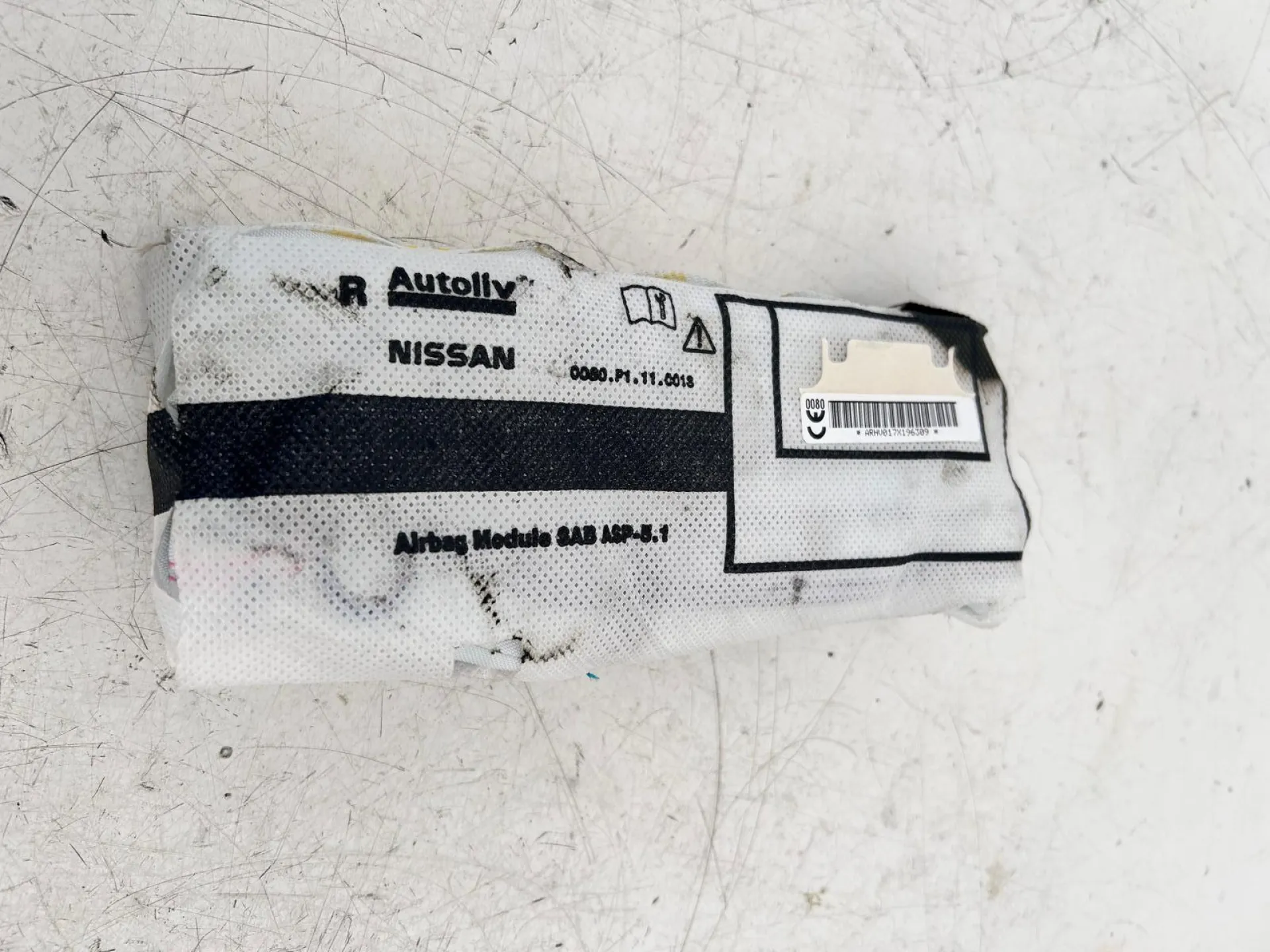 AIRBAG SEDILE DESTRO con codice ARHV017X196309 da NISSAN Qashqai Serie (14>)