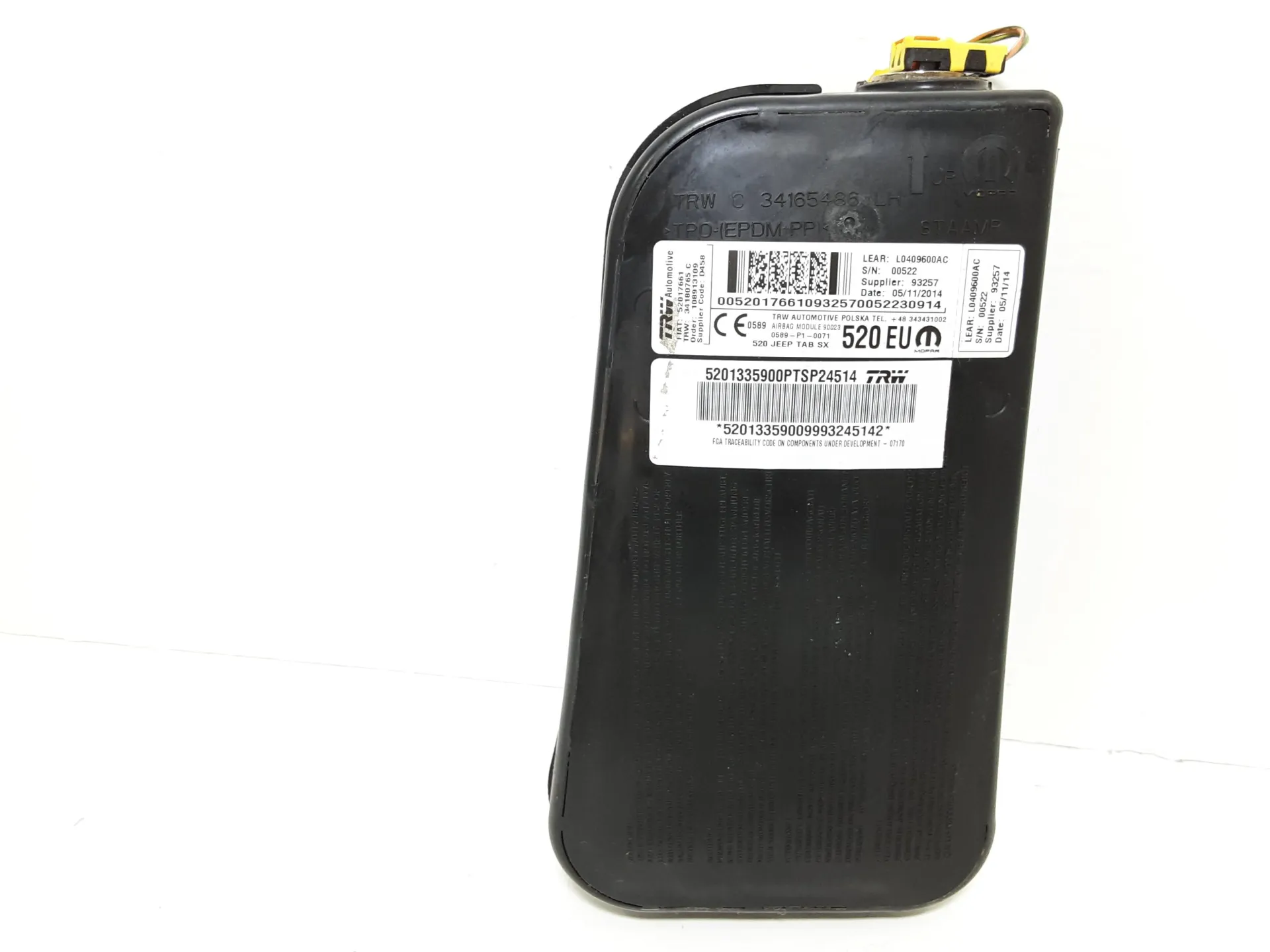 AIRBAG SEDILE SINISTRO con codice L0409600AC da JEEP Renegade Serie (14>)