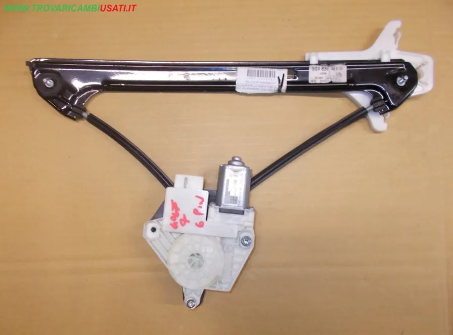 ALZACRISTALLO PORTA POST. S. 6 FILI VOLKSWAGEN GOLF (5G) 3 porte / 5 porte