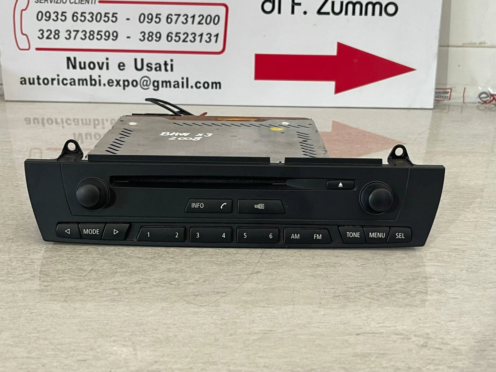 AUTORADIO con codice 65129166376-04 da BMW X3 1° Serie (04>10)
