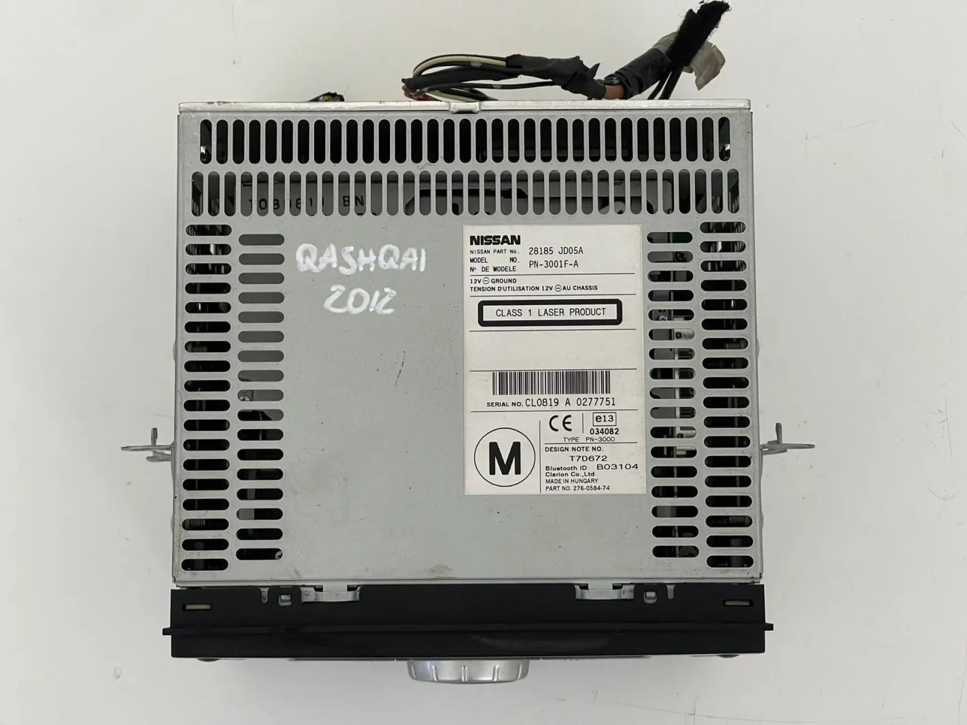AUTORADIO con codice 28185 JD05A da NISSAN Qashqai 2° Serie (10>13)