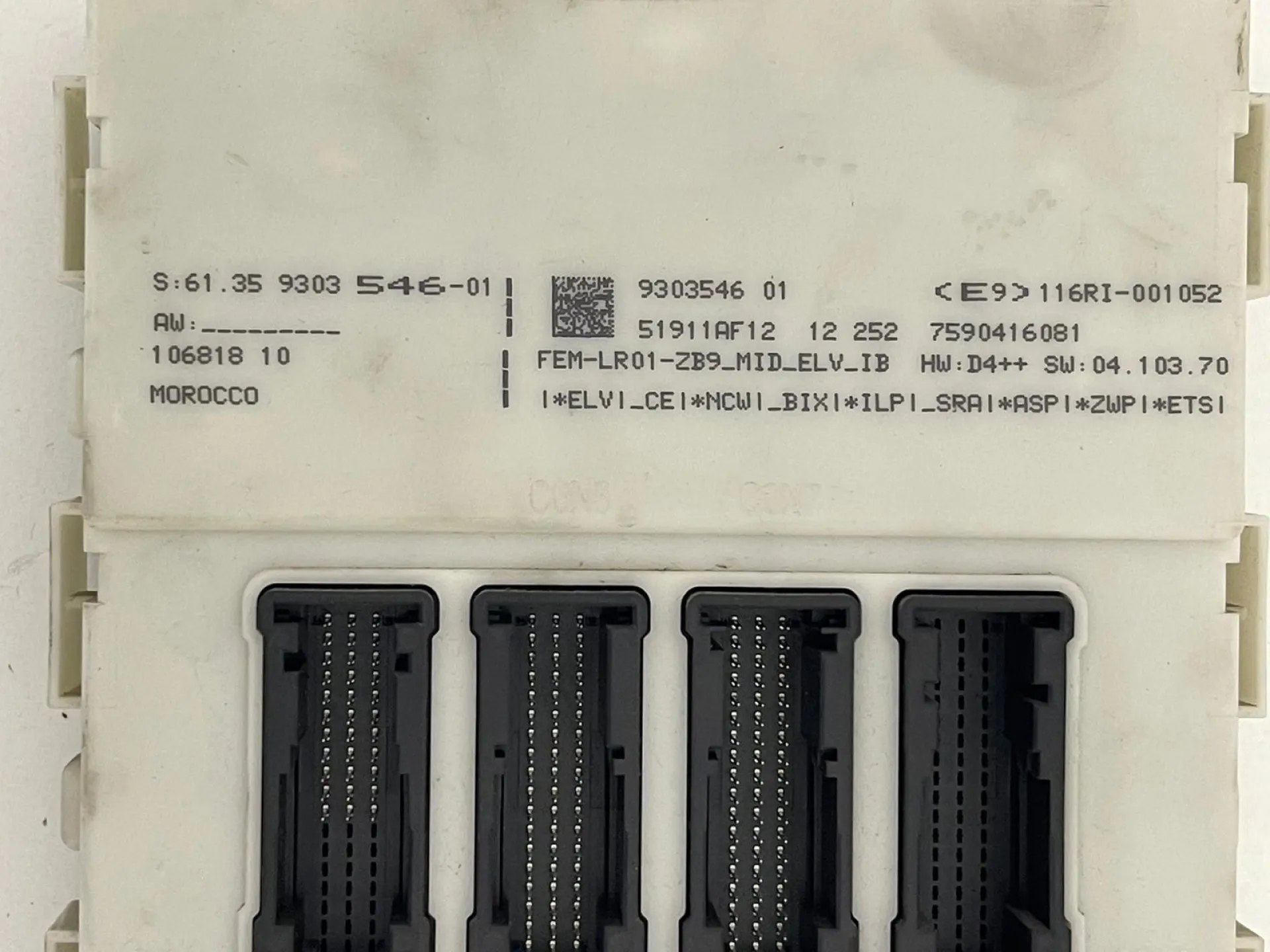 BODY COMPUTER con codice 116RI-001052 da BMW Serie 1 F20 (11>19)