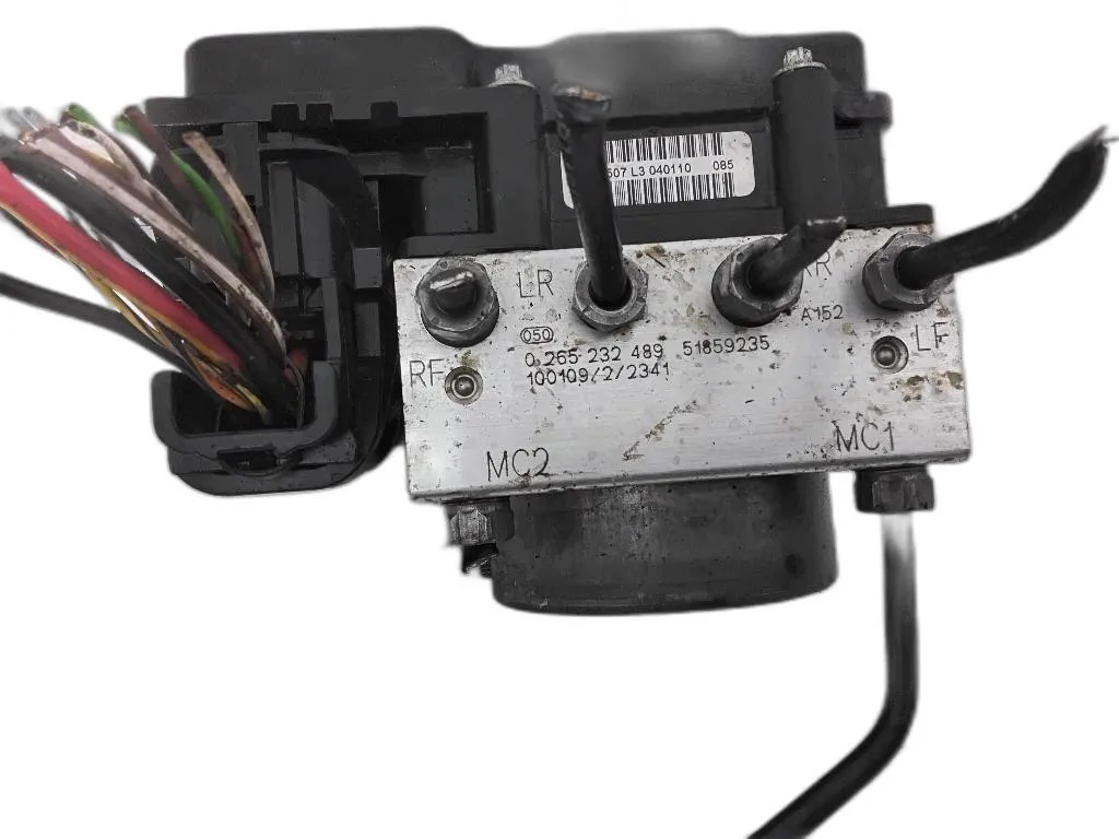 CENTRALINA ABS con codice 0265232489 51859235 da FIAT 500 Serie 169A4000 benzina 1242 (07>14)