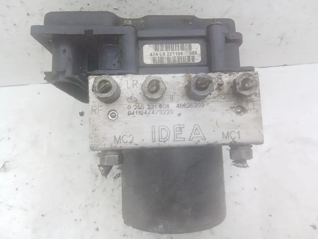 CENTRALINA ABS con codice 0265231308 46826209 da LANCIA Musa 1° Serie 188B2000 diesel 1910 (04>07)