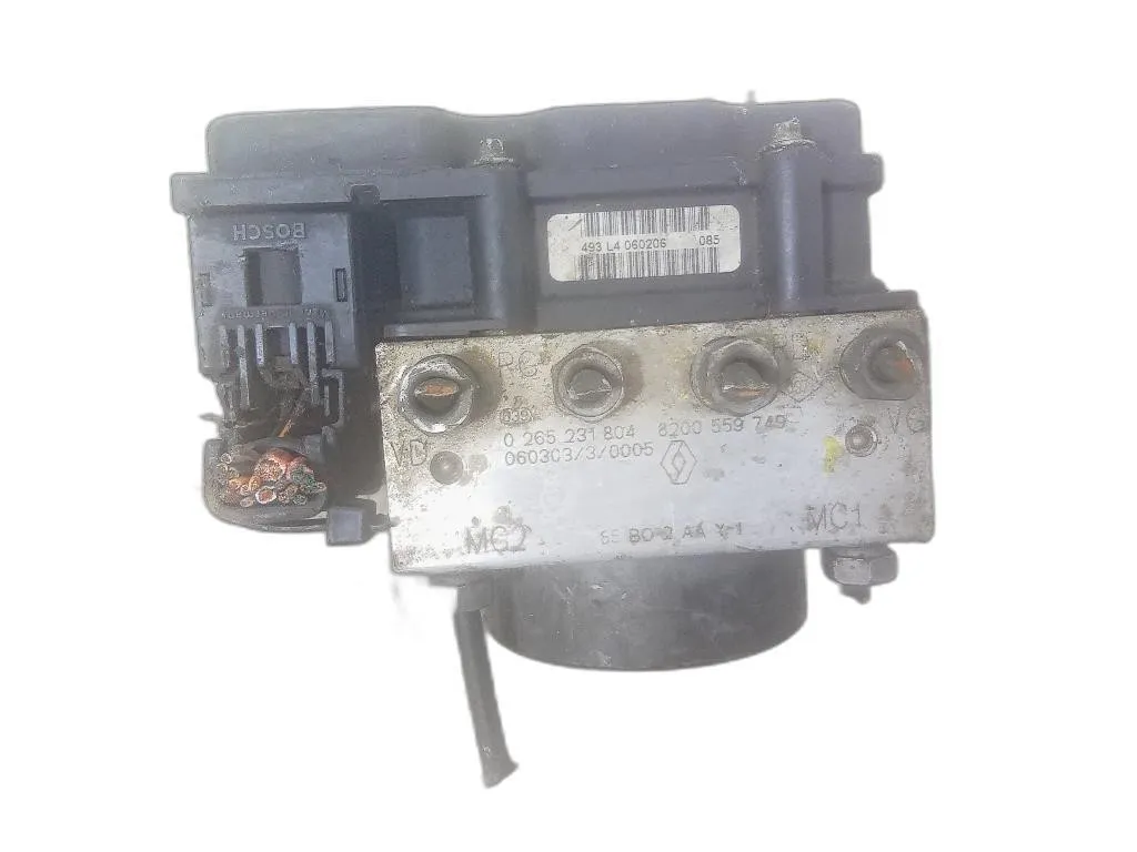 CENTRALINA ABS con codice 0265231804 8200559748 da RENAULT Clio Serie D4FD7 benzina 1149 (08>15)