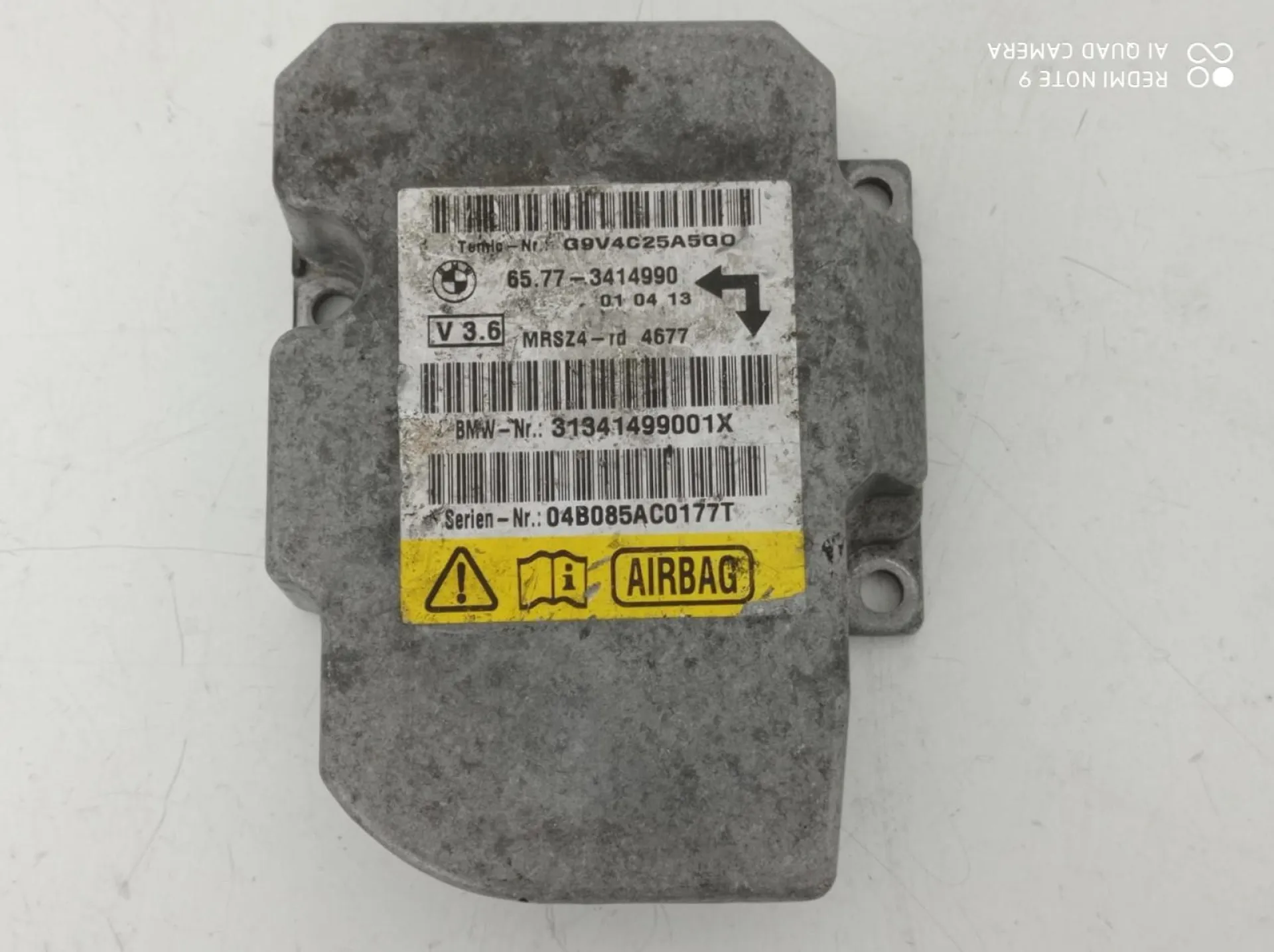 CENTRALINA AIRBAG con codice 65.77-3414990 da BMW X3 1° Serie (04>10)
