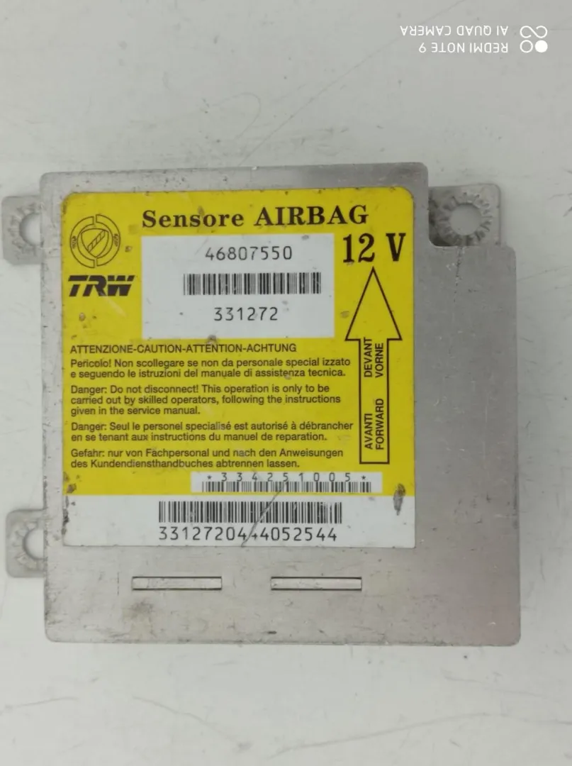 CENTRALINA AIRBAG con codice 46807550 da FIAT Panda 2° Serie (03>10)