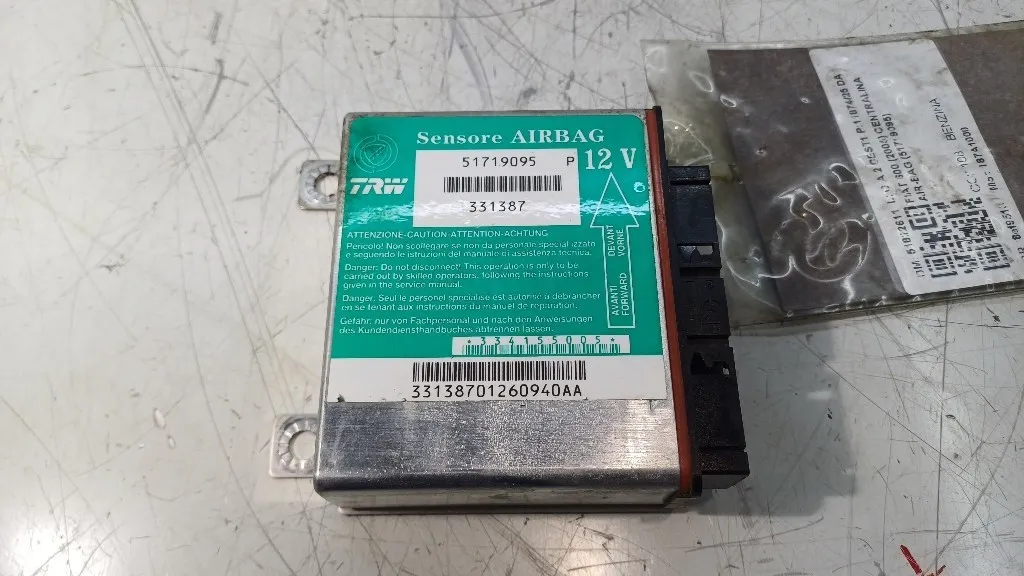 CENTRALINA AIRBAG FIAT Seicento /600 51719095 187A1000 (05>10)