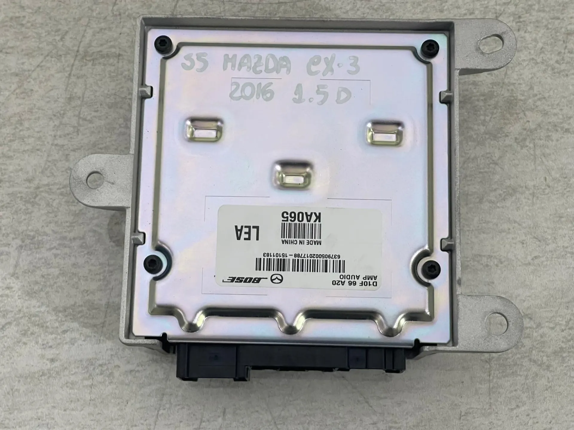 CENTRALINA AMPLIFICATORE con codice D10F66A20 da MAZDA CX3 Serie con codice motore S5 Diesel 1500 (15>)