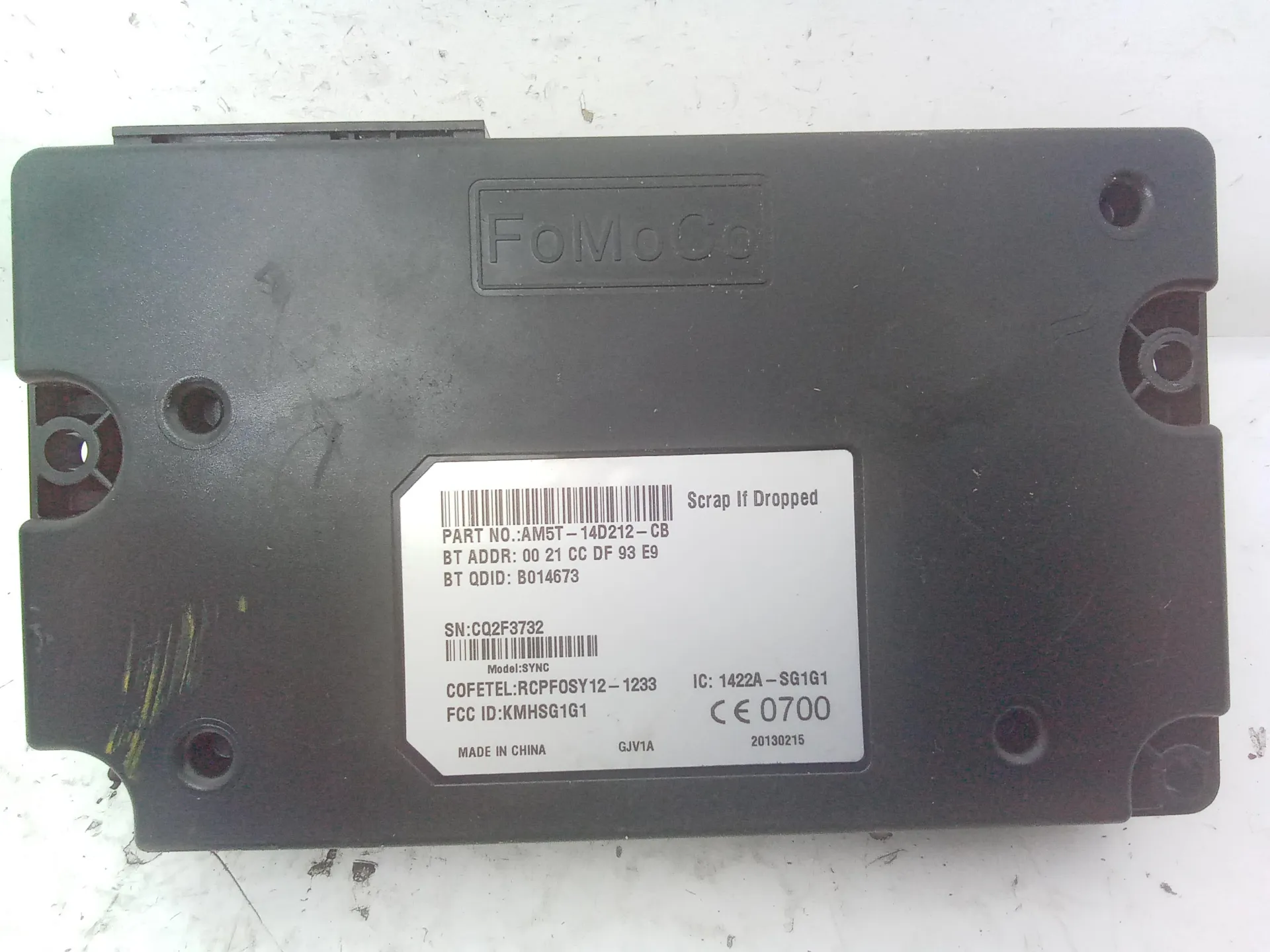 CENTRALINA BLUE & ME con codice Am5t-14d212-cb da FORD Kuga Serie (CBS) Ufma Diesel 2000 (13>15)