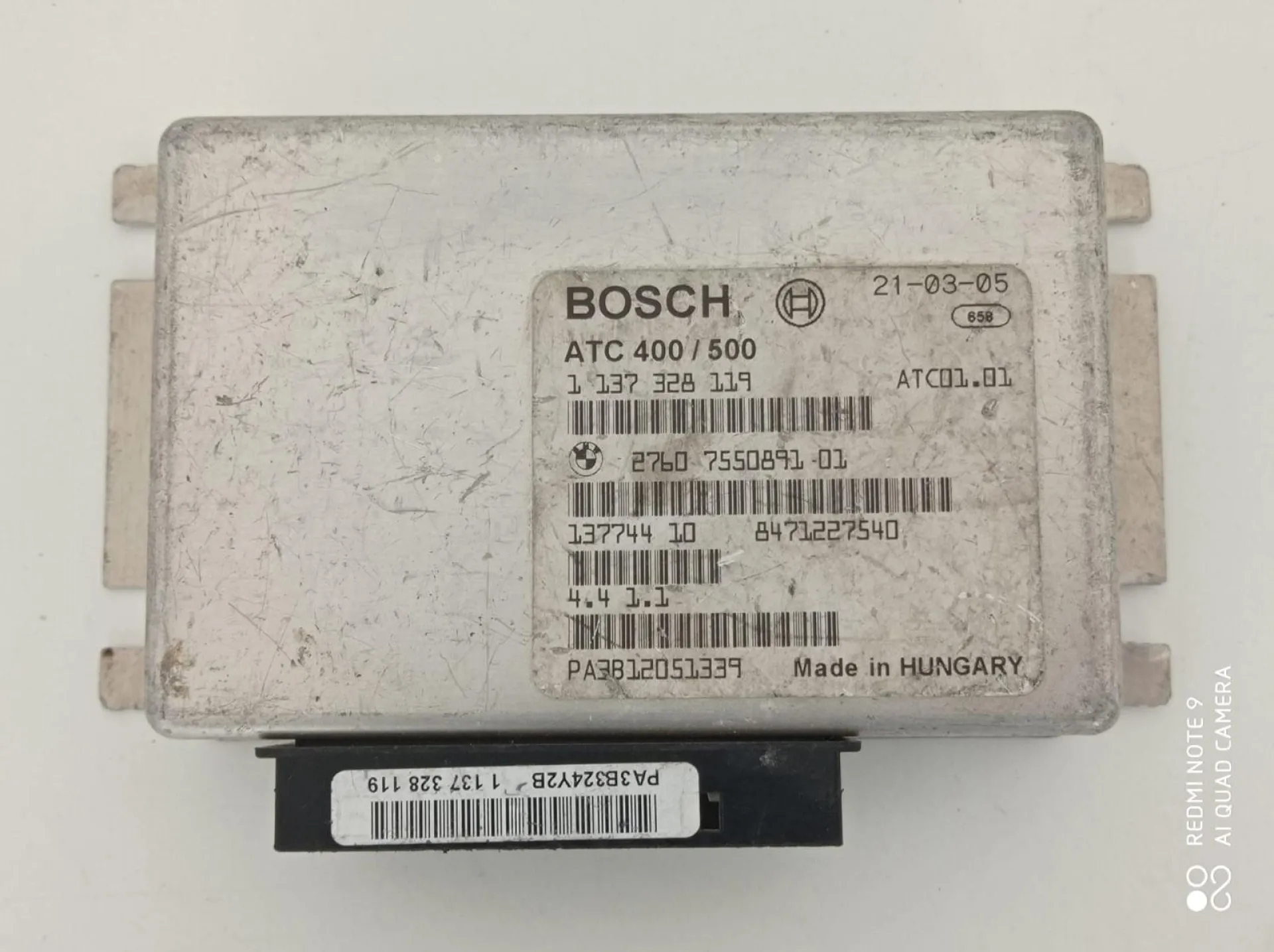 CENTRALINA CAMBIO AUTOMATICO con codice 2760 7550891 01 da BMW X3 1° Serie Diesel 2000 (04>10)
