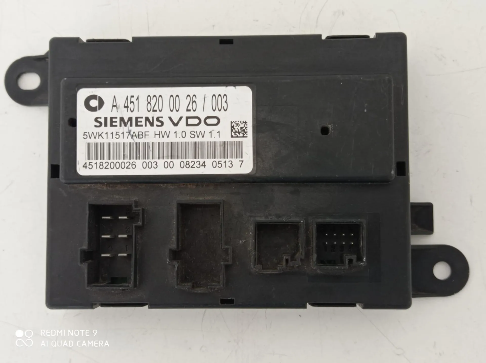 CENTRALINA CHIUSURA CENTRALIZZATA con codice A4518200026\003 da SMART Fortwo Coupé (W451) Diesel 800 (07>15)