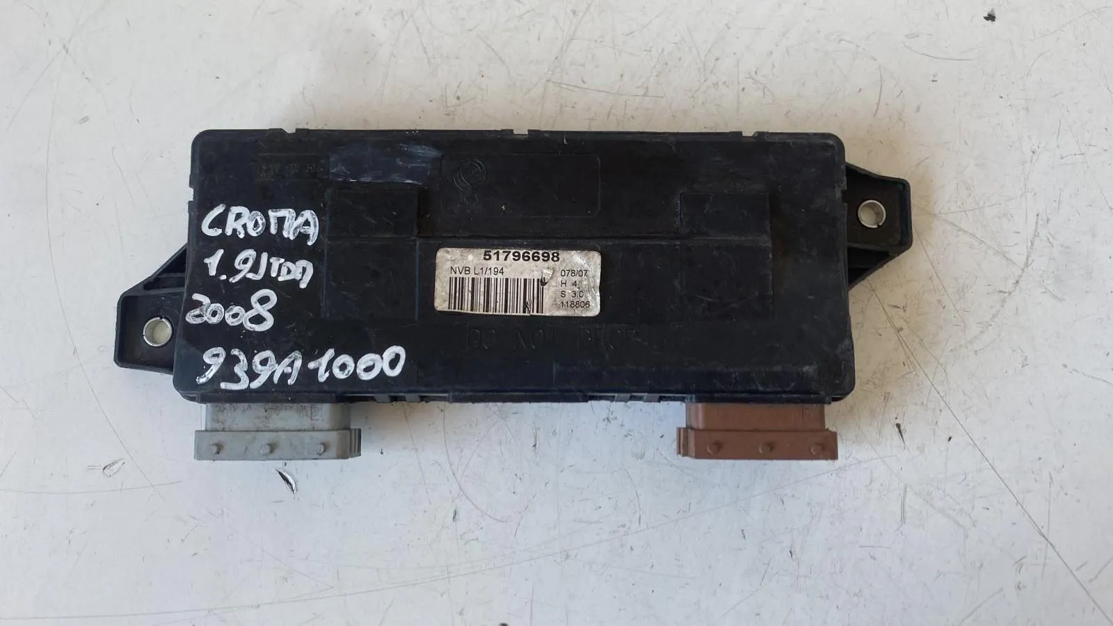 CENTRALINA CHIUSURE con codice 51796698 da FIAT Croma 3° Serie (07>)