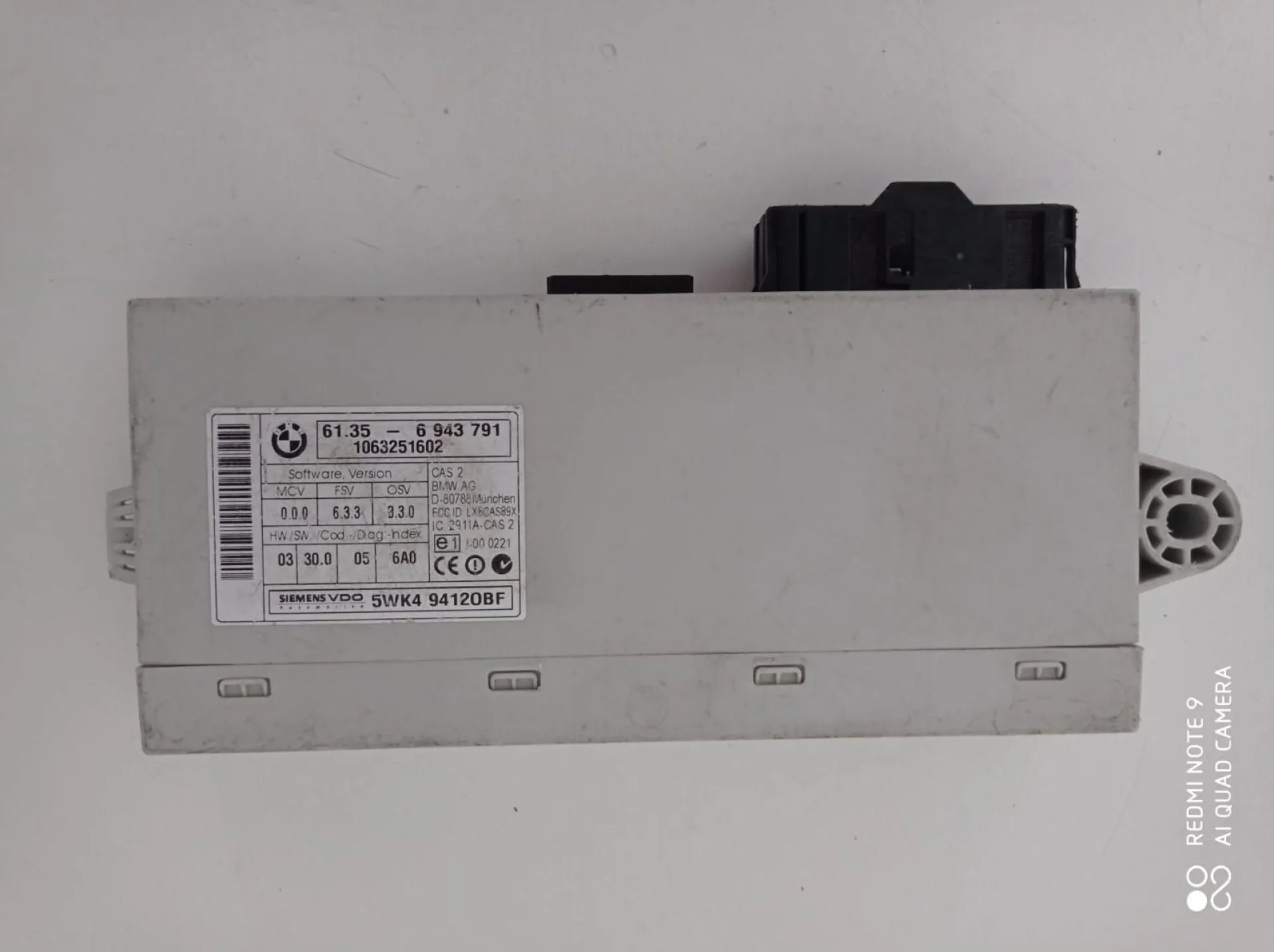 CENTRALINA COMFORT con codice 61.35-6943791 da BMW Serie 3 E90 Berlina 2° Serie Diesel 2000 (08>)