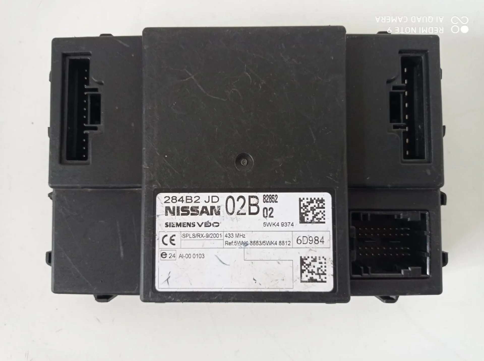 CENTRALINA COMFORT con codice 5WK49374 da NISSAN Qashqai 2° Serie Diesel 1500 (10>13)
