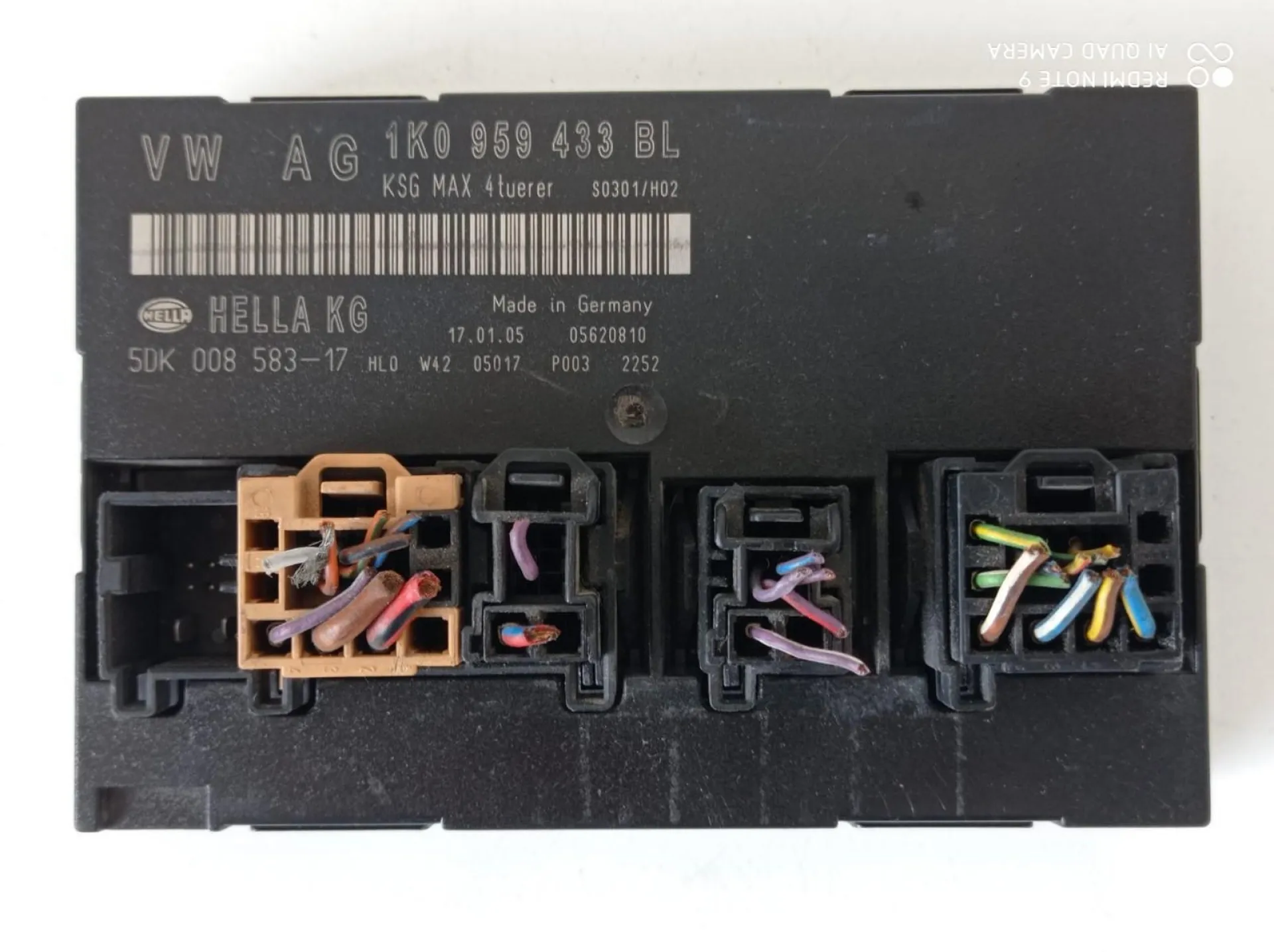 CENTRALINA COMFORT con codice 1K0959433 BL da VOLKSWAGEN Golf 5 Berlina Diesel 1900 (03>08)