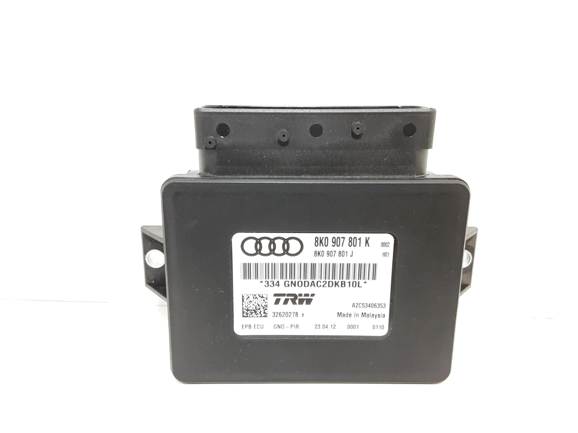 CENTRALINA FRENO STAZIONAMENTO con codice 8K0907801K da AUDI A4 Avant (8K5) CAGA, con codice motore CJC/CAGA, CJCA, CMEA, CMFAA, CMEA, CMFA Diesel 2000 (08>15)