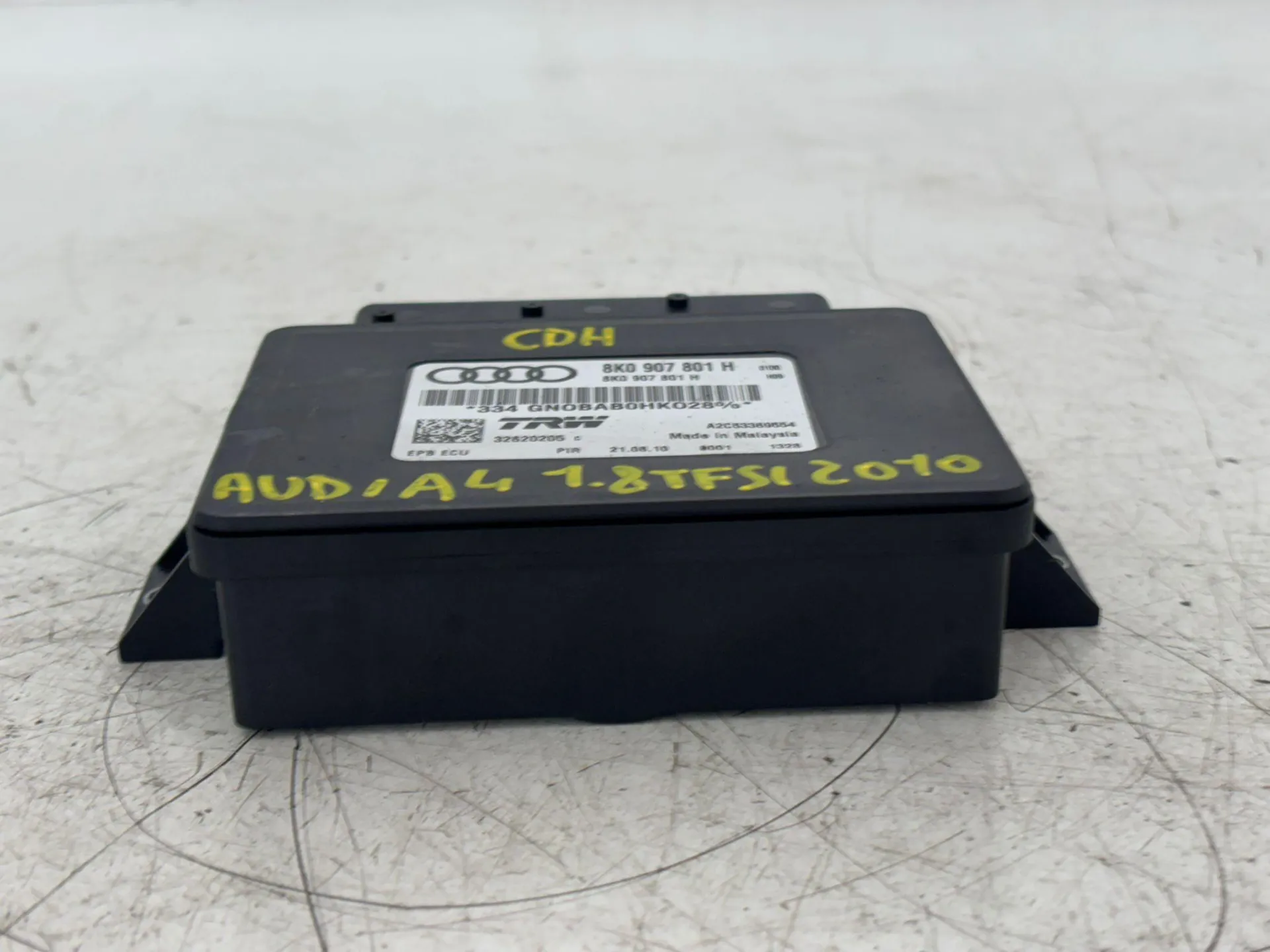 CENTRALINA FRENO STAZIONAMENTO con codice 8K0907801H da AUDI A4 Berlina Benzina 1800 (07>10)