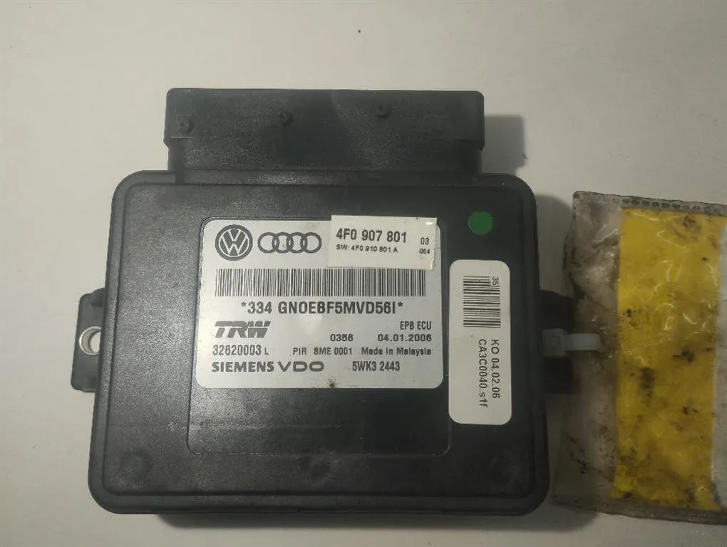 CENTRALINA FRENO STAZIONAMENTO AUDI A6 Avant Serie C6 (4F5) 4F0910801D BMK diesel 2967 (04>12)