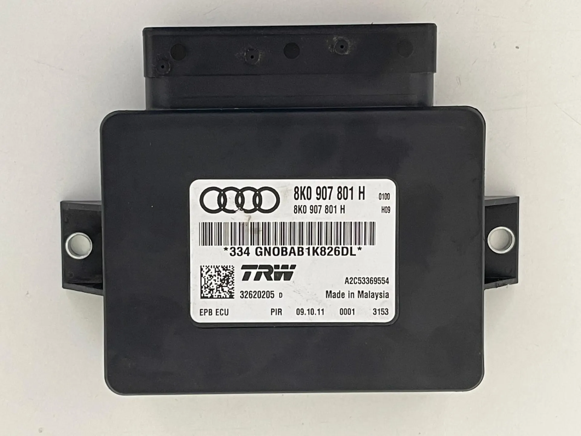 CENTRALINA FRENO STAZIONAMENTO con codice 8K0907801 H da AUDI Q5 Serie (8RB) con codice motore CGL/CGL Diesel 2000 (08>12)