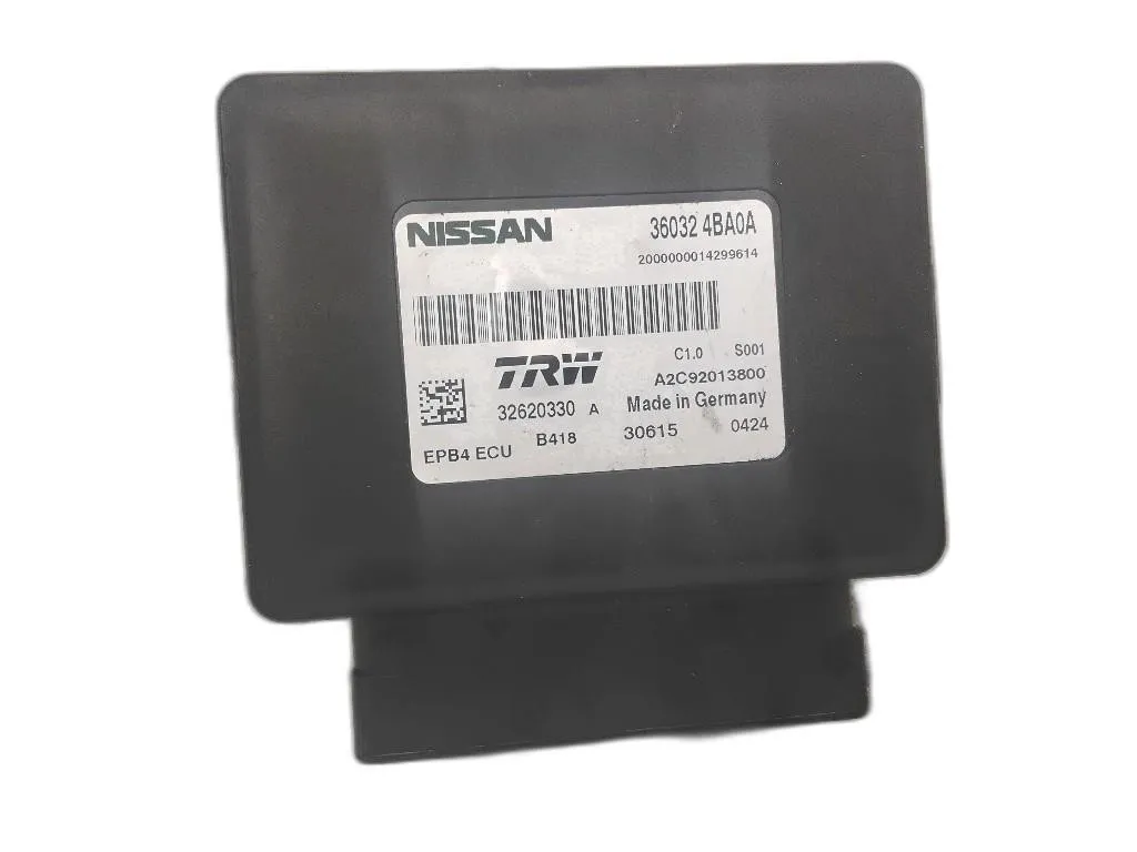 CENTRALINA FRENO STAZIONAMENTO con codice 360324BA0A A2C92013800 da NISSAN Qashqai Serie K9K636 diesel 1461 (14>)
