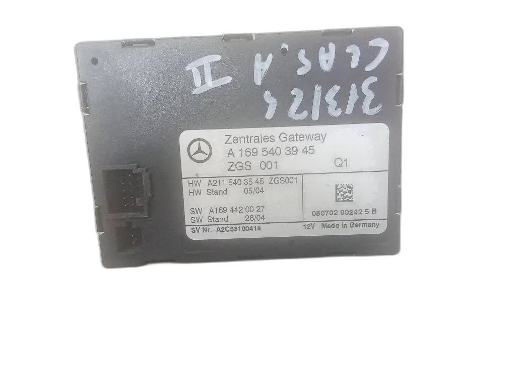 CENTRALINA GATEWAY con codice A1695403945 da MERCEDES Classe A W169 3° Serie 640940 diesel 1991 (04>08)