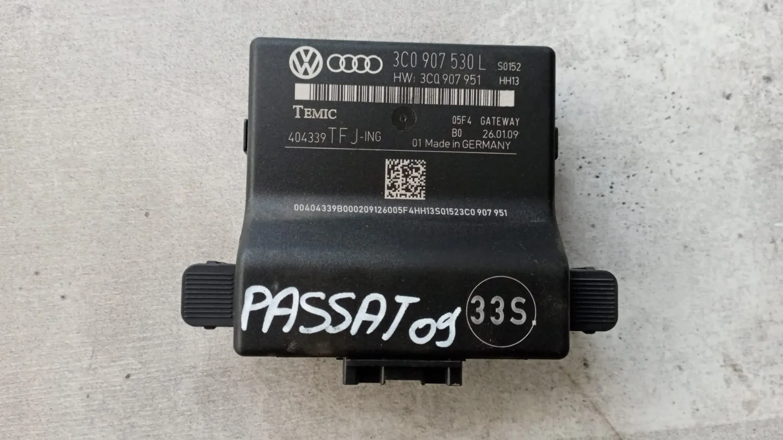 Centralina Gateway VW Passat 1.4 TSI del 2009 CODICE RICAMBIO : 3C0907530L