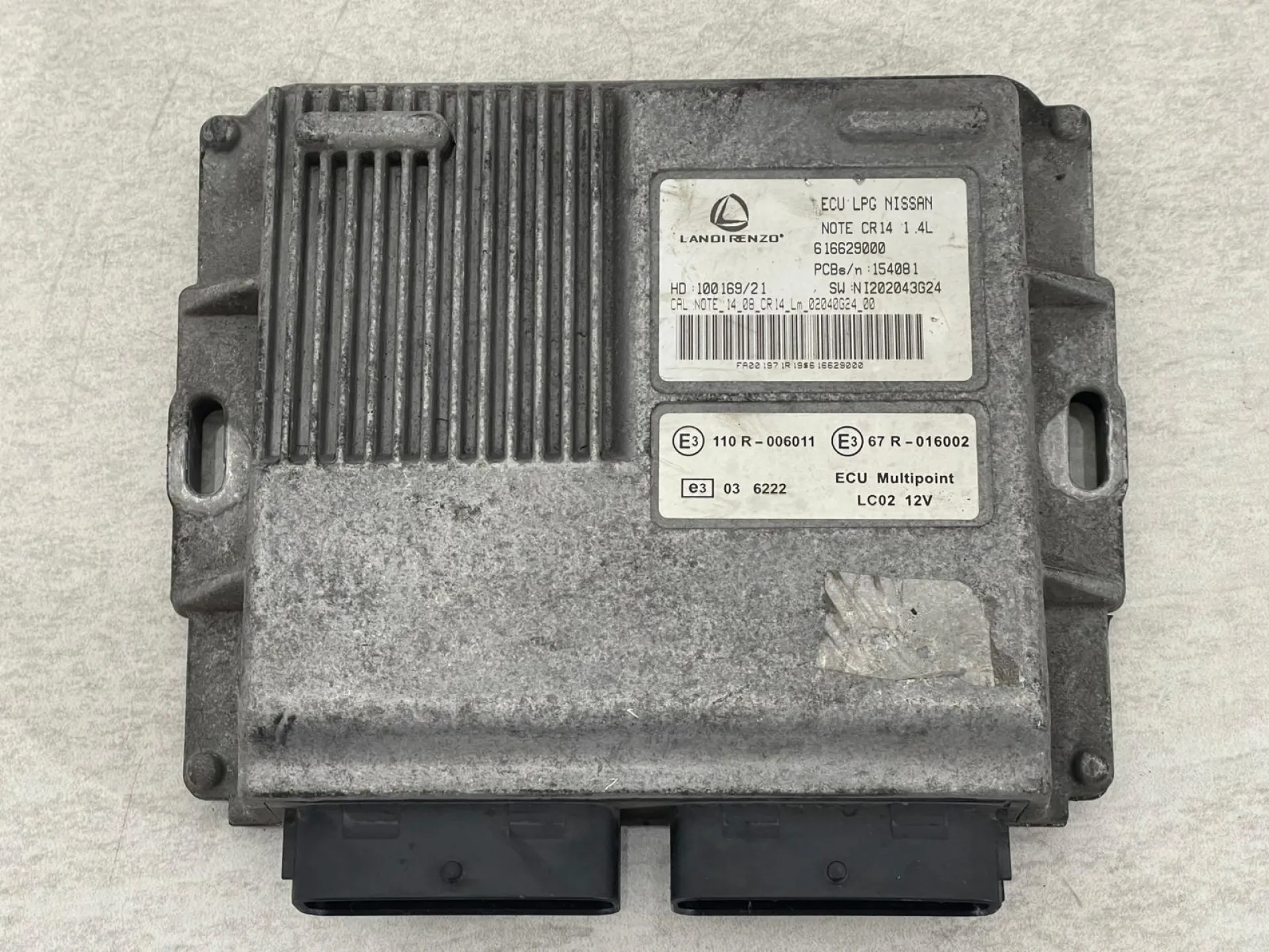 CENTRALINA GPL con codice 616629000 da NISSAN Micra 6° Serie con codice motore CR14 Benzina 1400