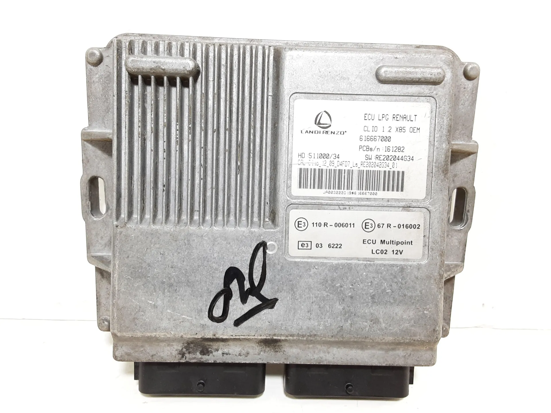CENTRALINA GPL con codice 616667000 da RENAULT Clio Serie D4F 740 Bifuel/Gas 1200 (08>15)