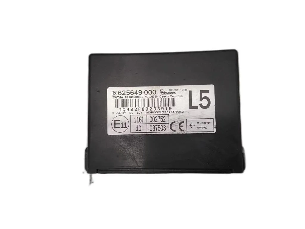 CENTRALINA IMMOBILIZER con codice 625649-000 da TOYOTA Aygo 3° Serie 1KR benzina 998 (15>)