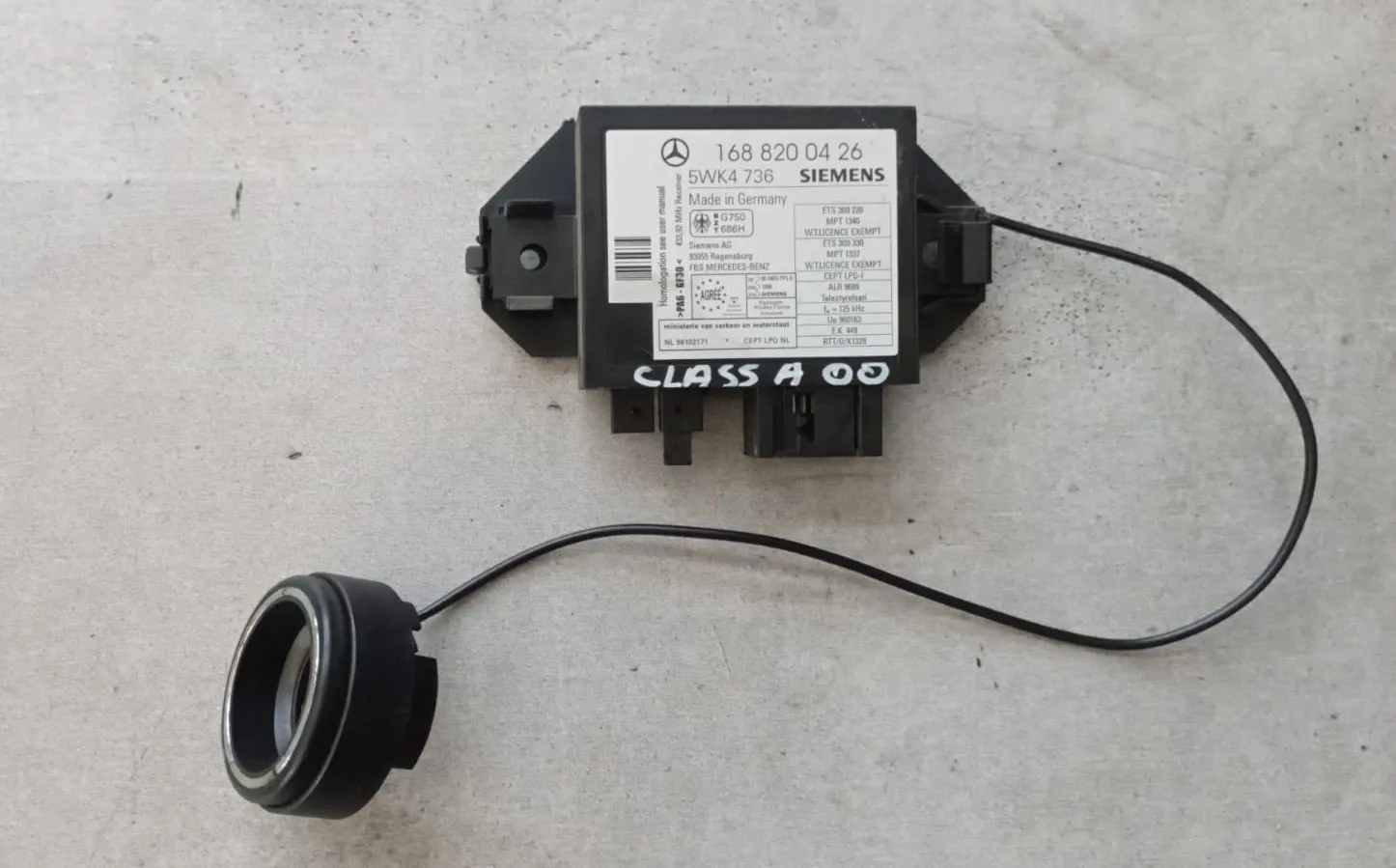 Centralina immobilizer VW Golf 3 1.6 B del 1993 CODICE RICAMBIO : 1688200426