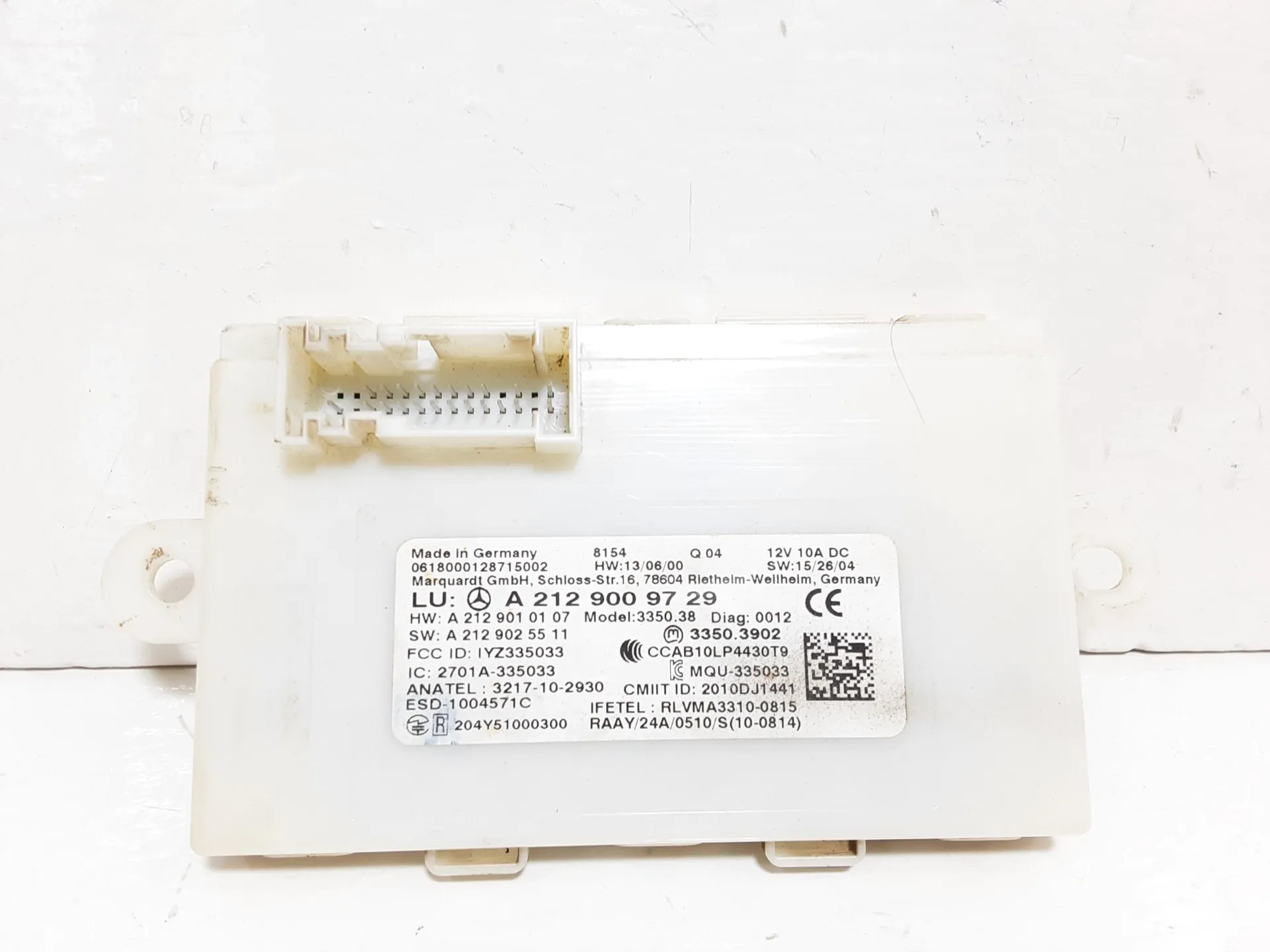 CENTRALINA KEYLESS con codice A2129009729 da MERCEDES Classe B W246 2° Serie OM 607.951 Diesel 1500 (12>)