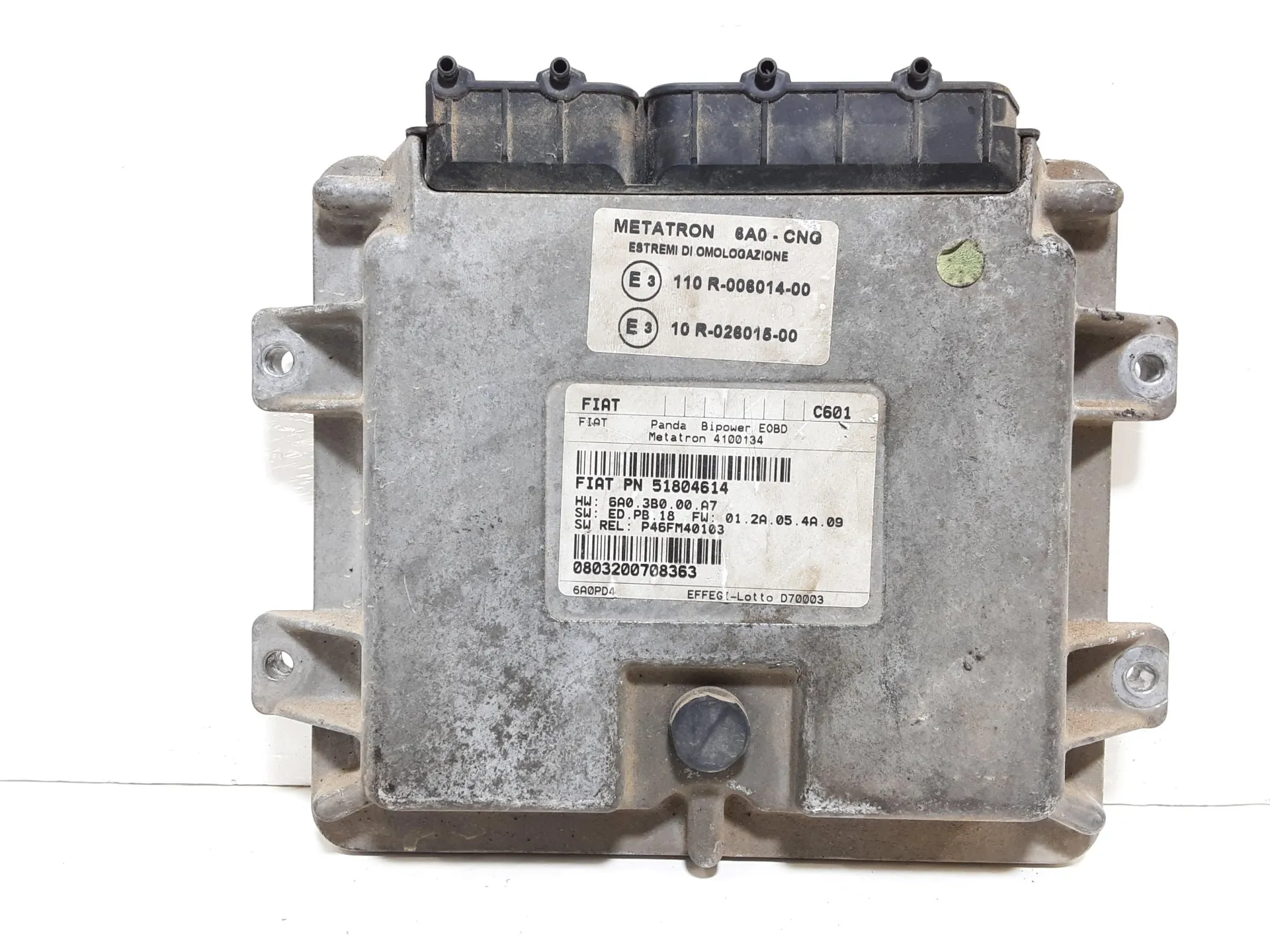 CENTRALINA METANO con codice 51804614 da FIAT Panda 2° Serie 188 A4.000 Bifuel/Metano 1200 (03>10)