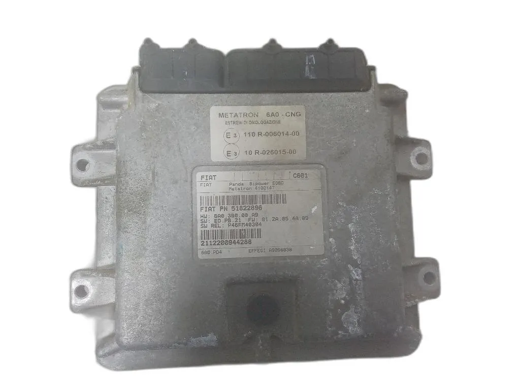 CENTRALINA METANO con codice 51822896 da FIAT Panda 2° Serie 188A4000 bifuel/metano 1242 (03>10)