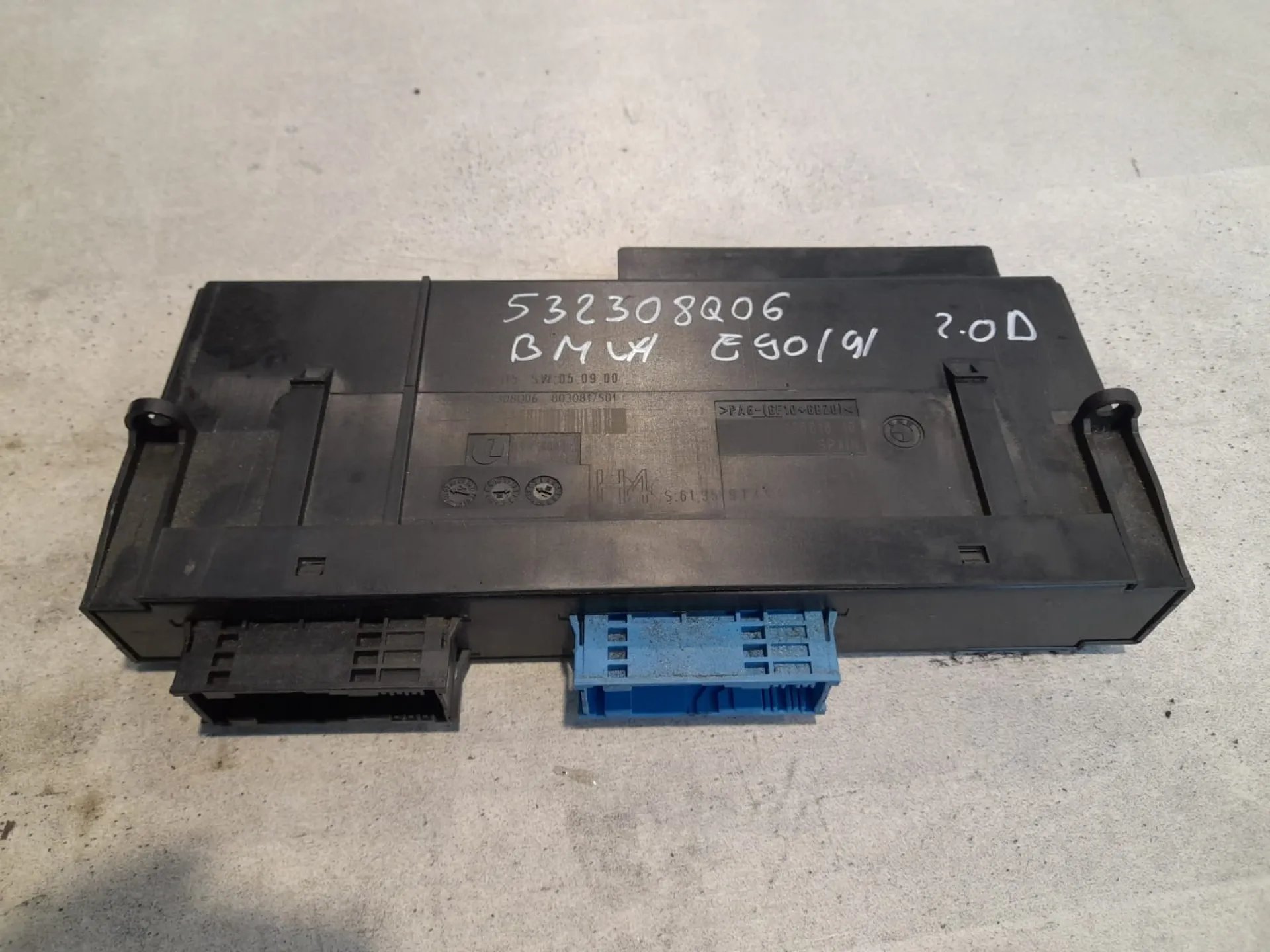 Centralina modulo di controllo BMW Serie 3 E91 2.0 D del 2007 CODICE RICAMBIO : 532308Q06