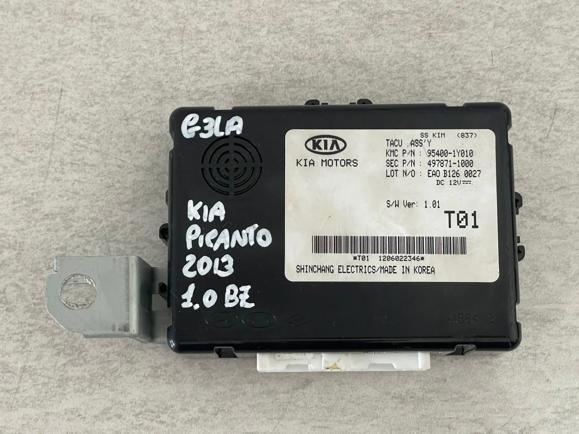 CENTRALINA MODULO DI CONTROLLO con codice 95400-1Y010 da KIA Picanto 3° Serie Benzina 1000 (11>)