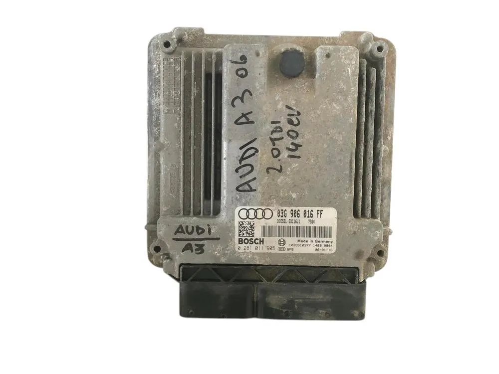 CENTRALINA MOTORE AUDI A3 Serie (8P1) 03G906016FF / 0281011905 BKD, CBAB, CFFB, CLJA Diesel 2000 (05>08)
