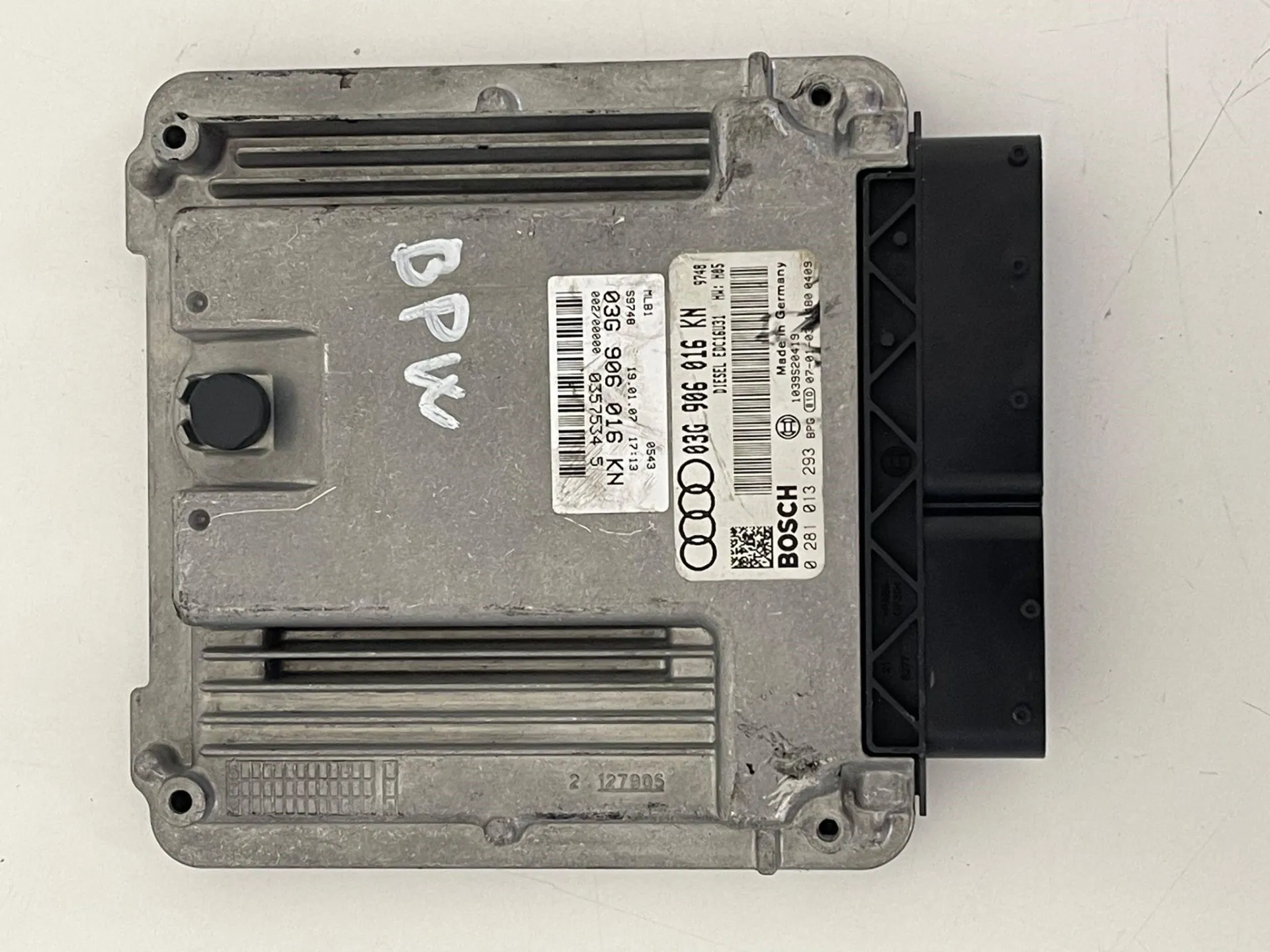 CENTRALINA MOTORE con codice 03G906016KN da AUDI A4 Berlina (8E) con codice motore BPW/BPW Diesel 2000 (04>07)