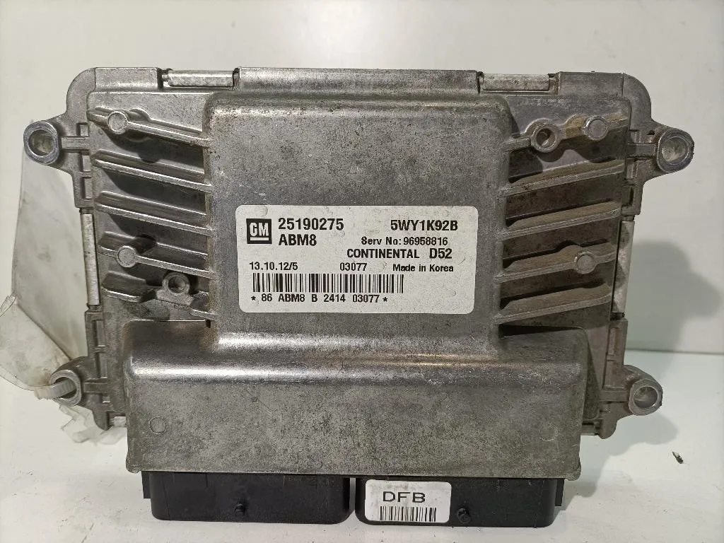 CENTRALINA MOTORE CHEVROLET Spark 1° Serie 96958816 B10D1 benzina 995 (09>12)