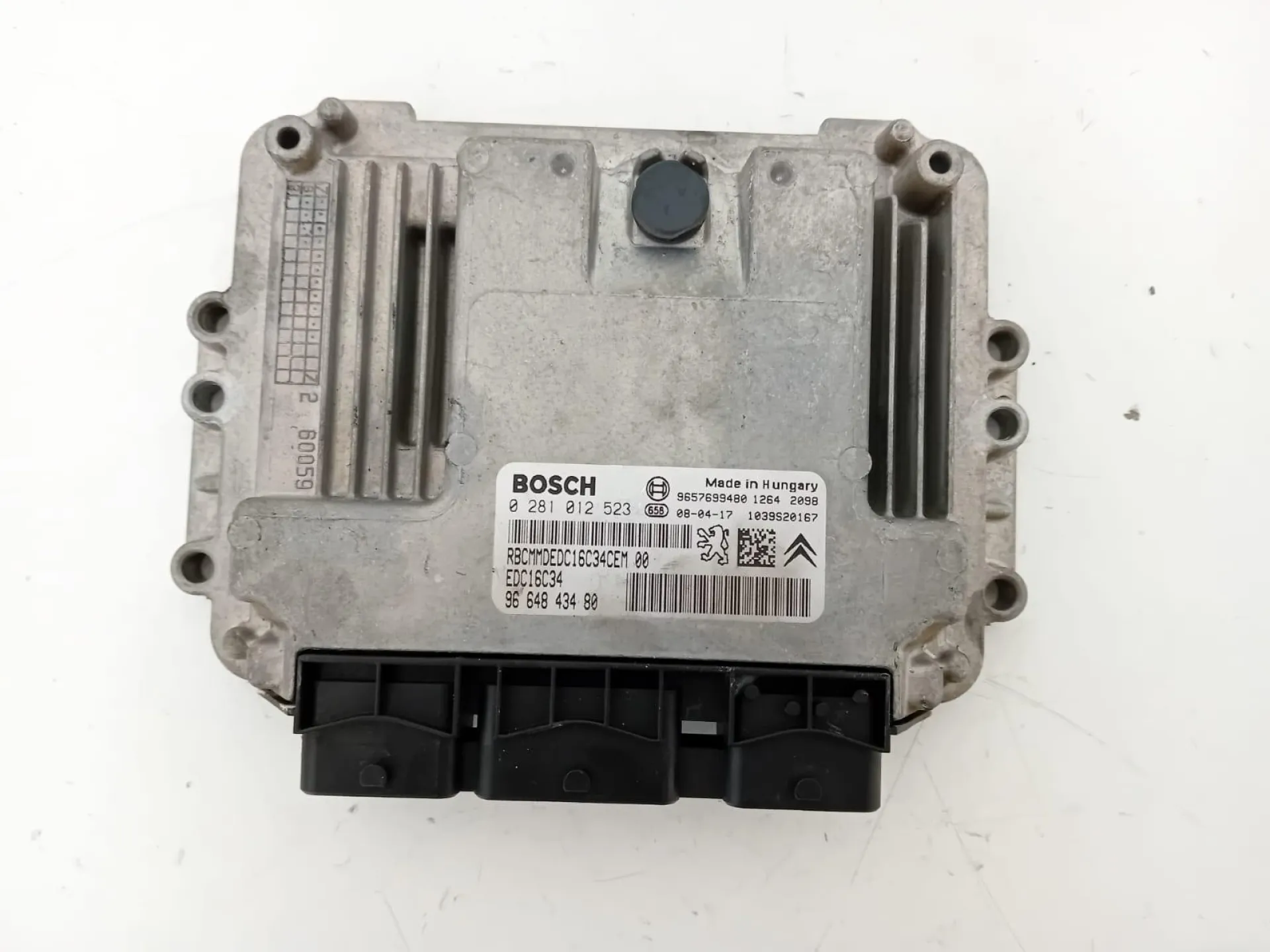 CENTRALINA MOTORE con codice 0281012523 da CITROEN C3 2° Serie Diesel 1400 (05>10)