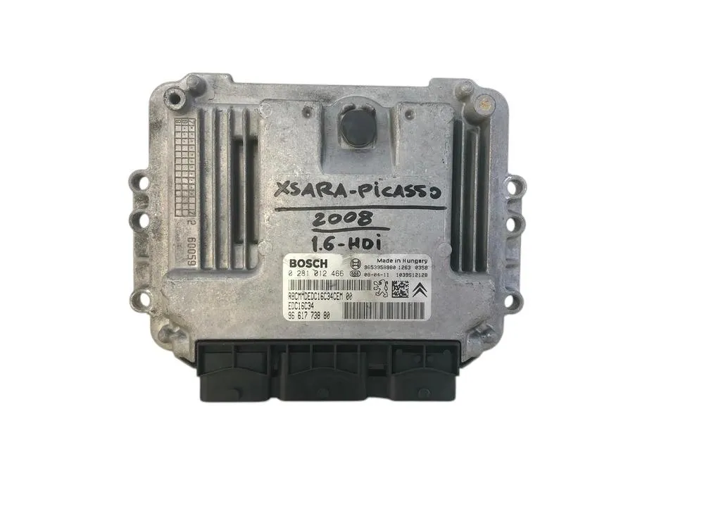 CENTRALINA MOTORE CITROEN Xsara Picasso 2° Serie 9661773880 / 0281012466 NFU (TU5JP4) Benzina 1600 (03>06)